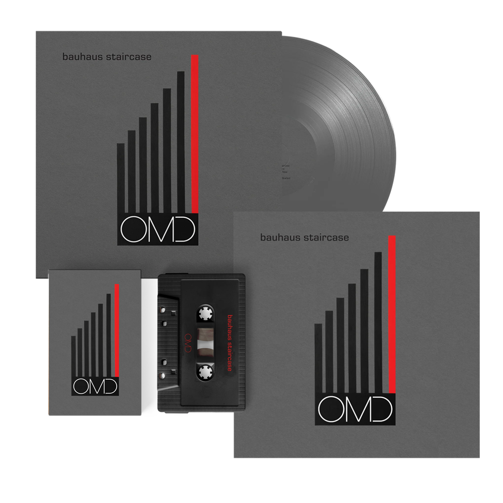 Bauhaus Staircase: Exclusive Silver Vinyl LP, Cassette + Limited Spot UV Print [Numbered]