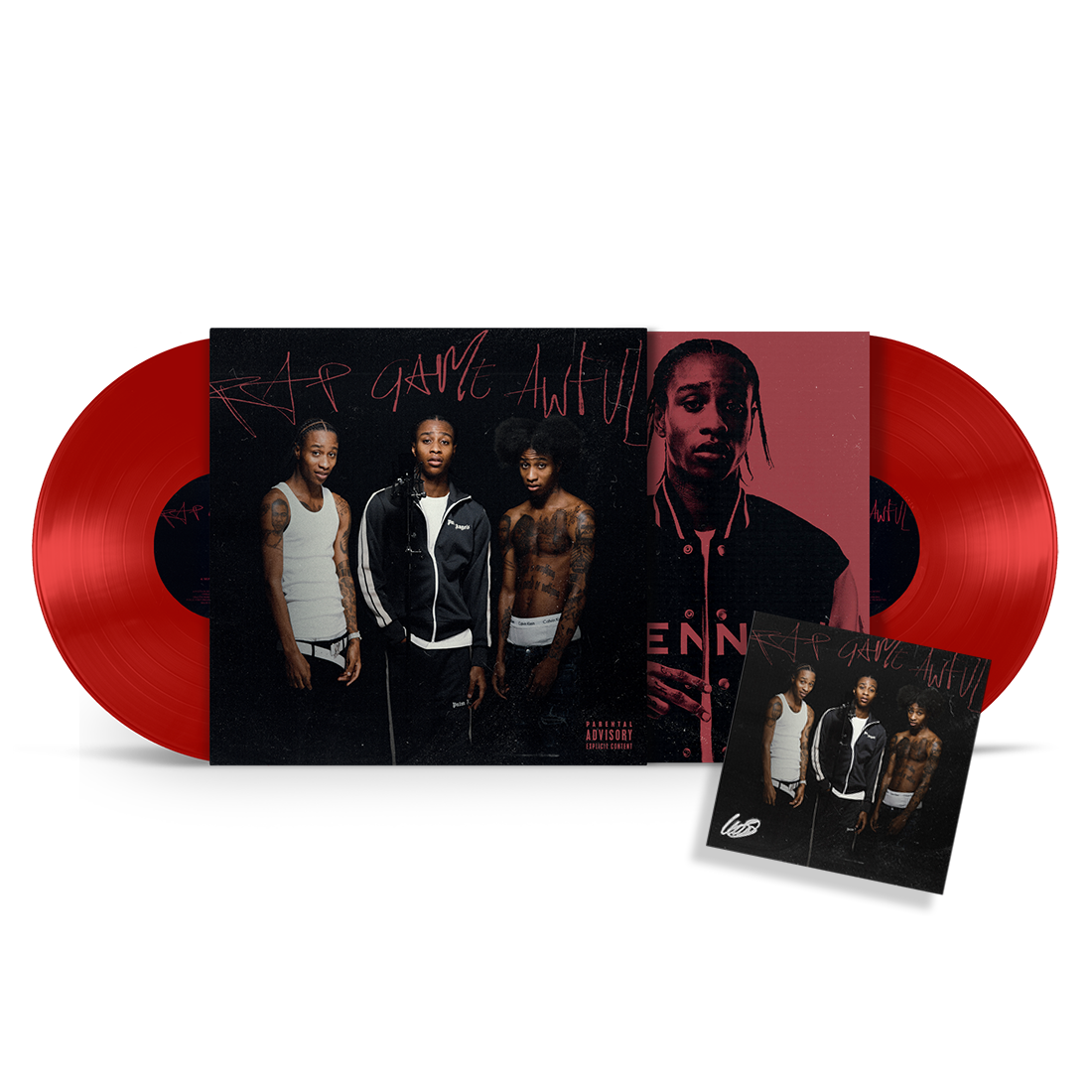 Rap Game Awful: Red Vinyl 2LP + Signed Art Card