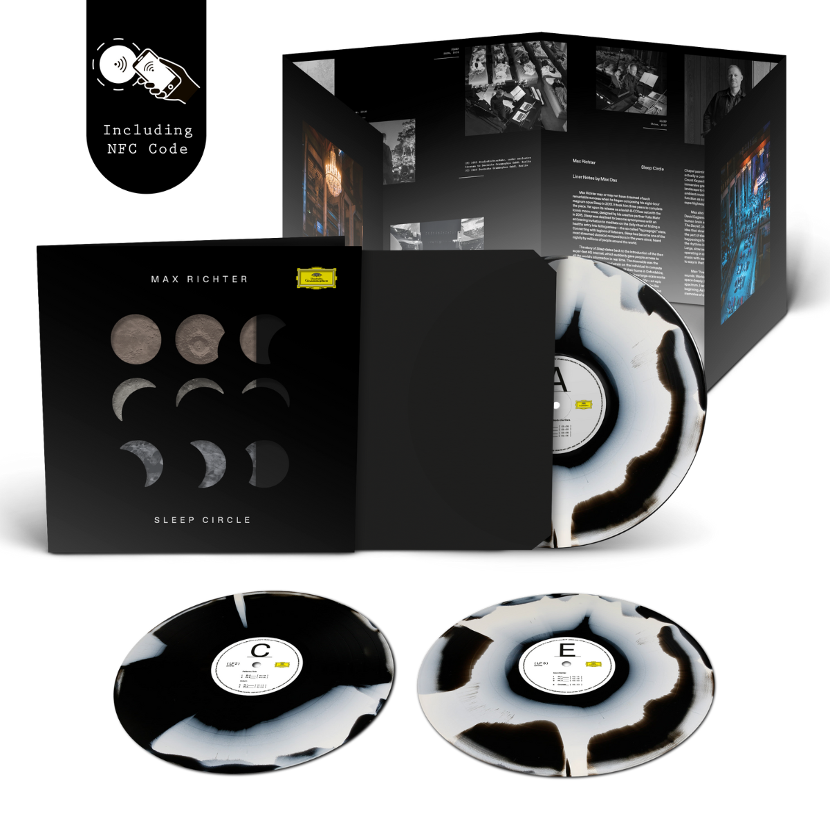 Max Richter - Sleep Circle - Exclusive Deluxe Black & White Corona 3LP + 8 Page Booklet