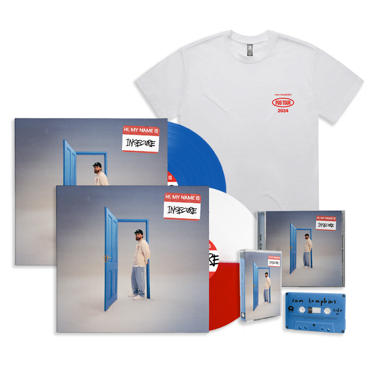 hi, my name is insecure: Music Bundle, Pub Tour T-Shirt + Signed Beer Mat