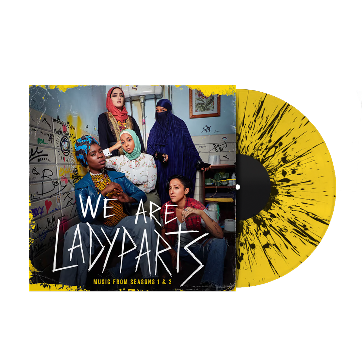 Original Soundtrack - We Are Lady Parts - Music From Seasons 1 & 2 (OST): Limited Black Splatter on Yellow VInyl LP