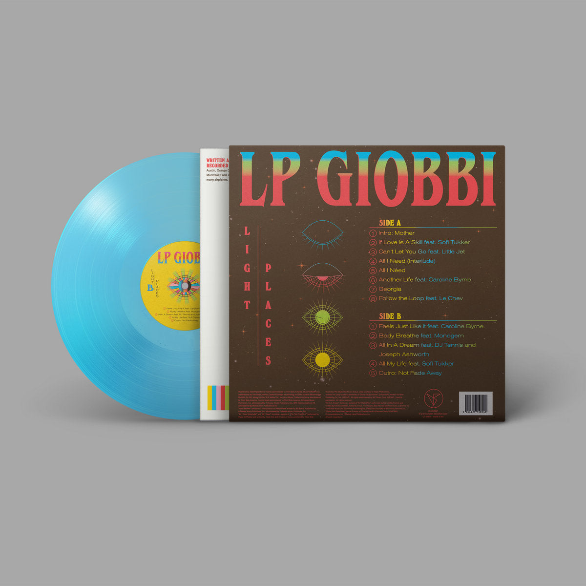 LP Giobbi - Light Places: Limited Light Blue Vinyl LP