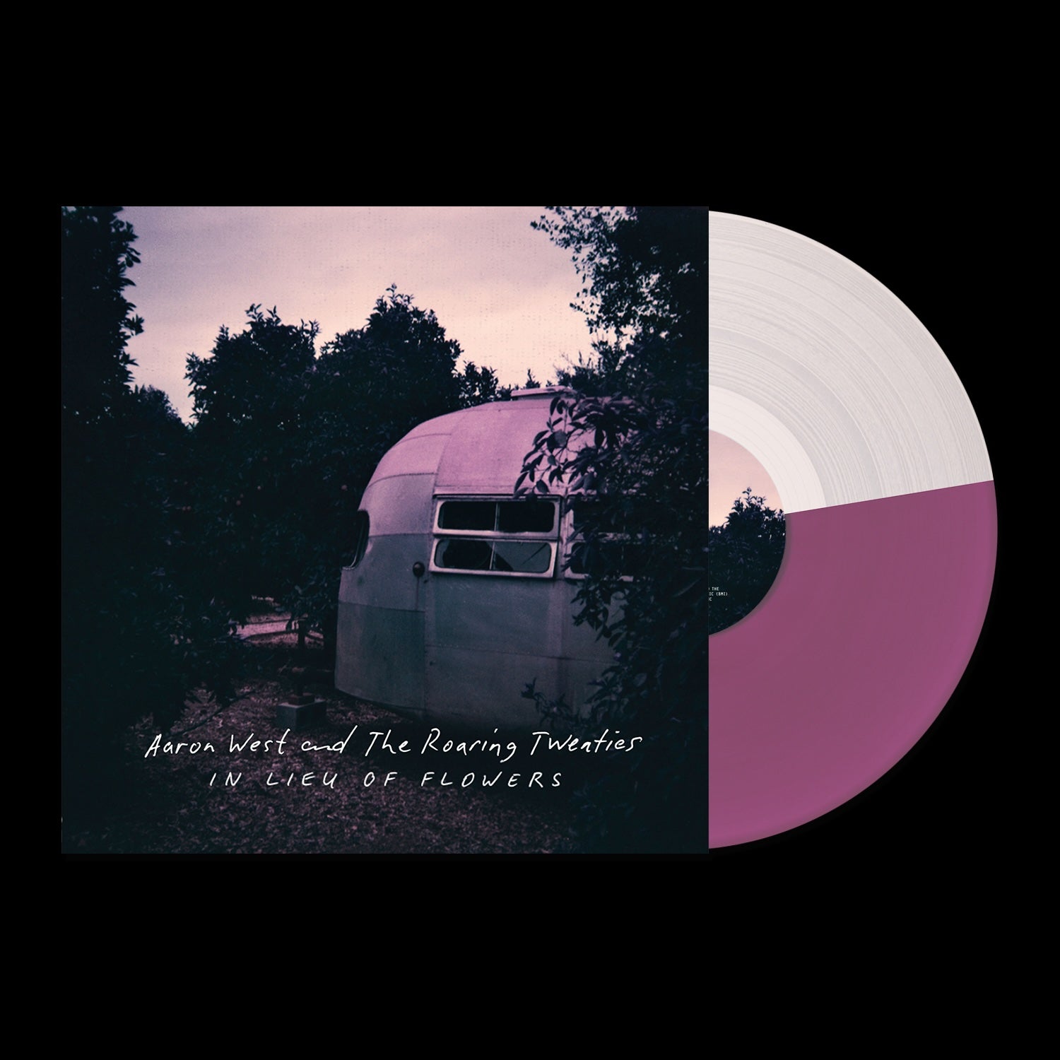 Aaron West and The Roaring Twenties - In Lieu of Flowers: Clear / Purple Split Vinyl LP