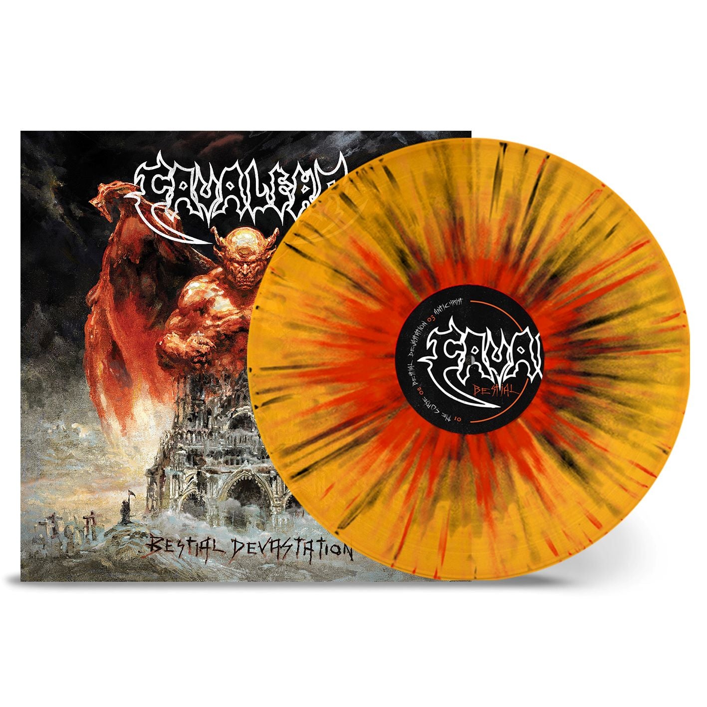 Cavelera - Bestial Devastation: Orange Splatter Vinyl LP