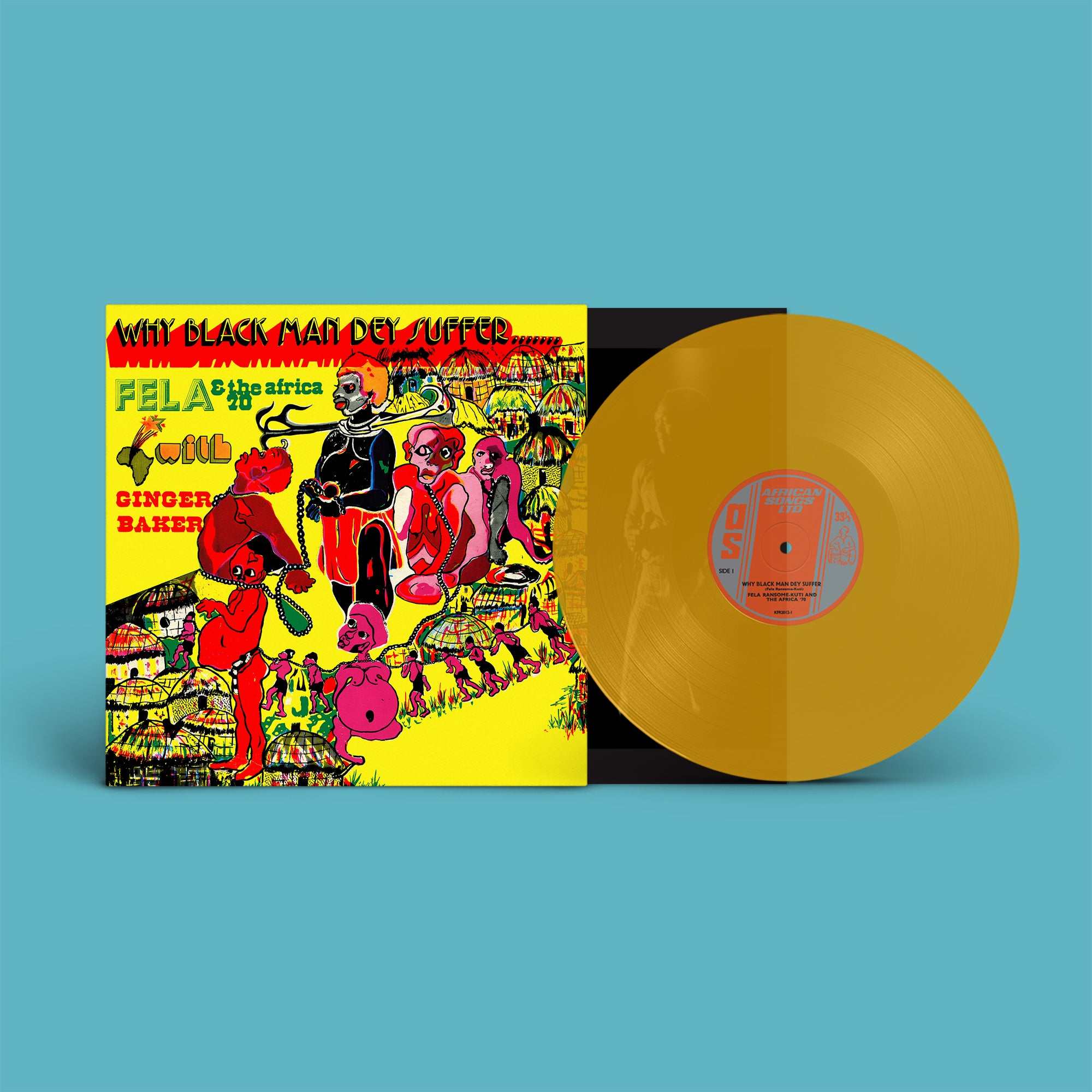 Fela Kuti - Why Black Man Dey Suffer: Translucent Yellow Vinyl 12" Single