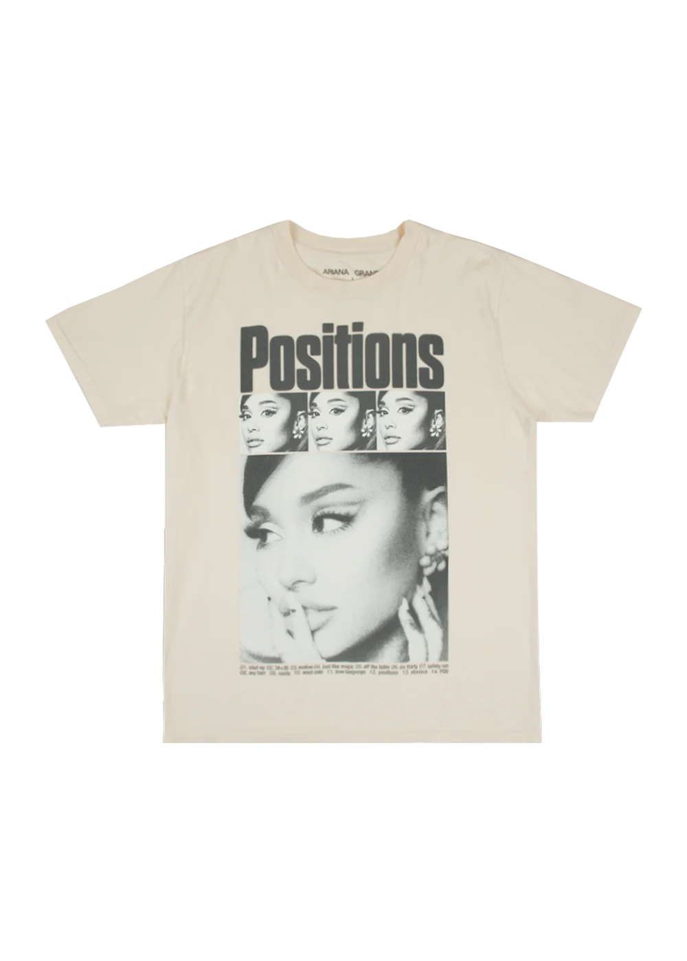 Ariana Grande positions rewind t shirt Recordstore