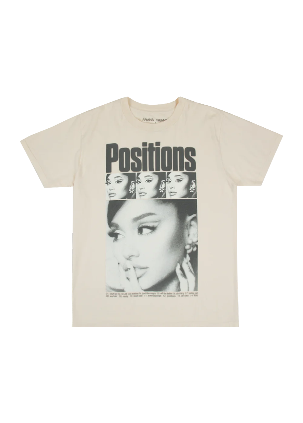 Ariana Grande - positions rewind t-shirt