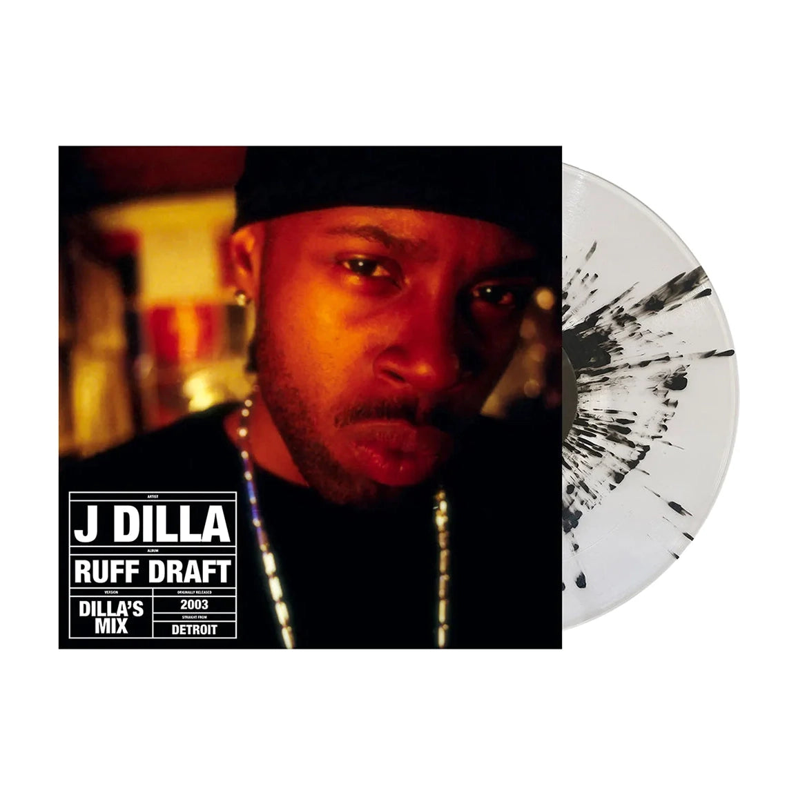 J Dilla - Ruff Draft - Dilla’s Mix: Clear/Black Splatter Vinyl LP