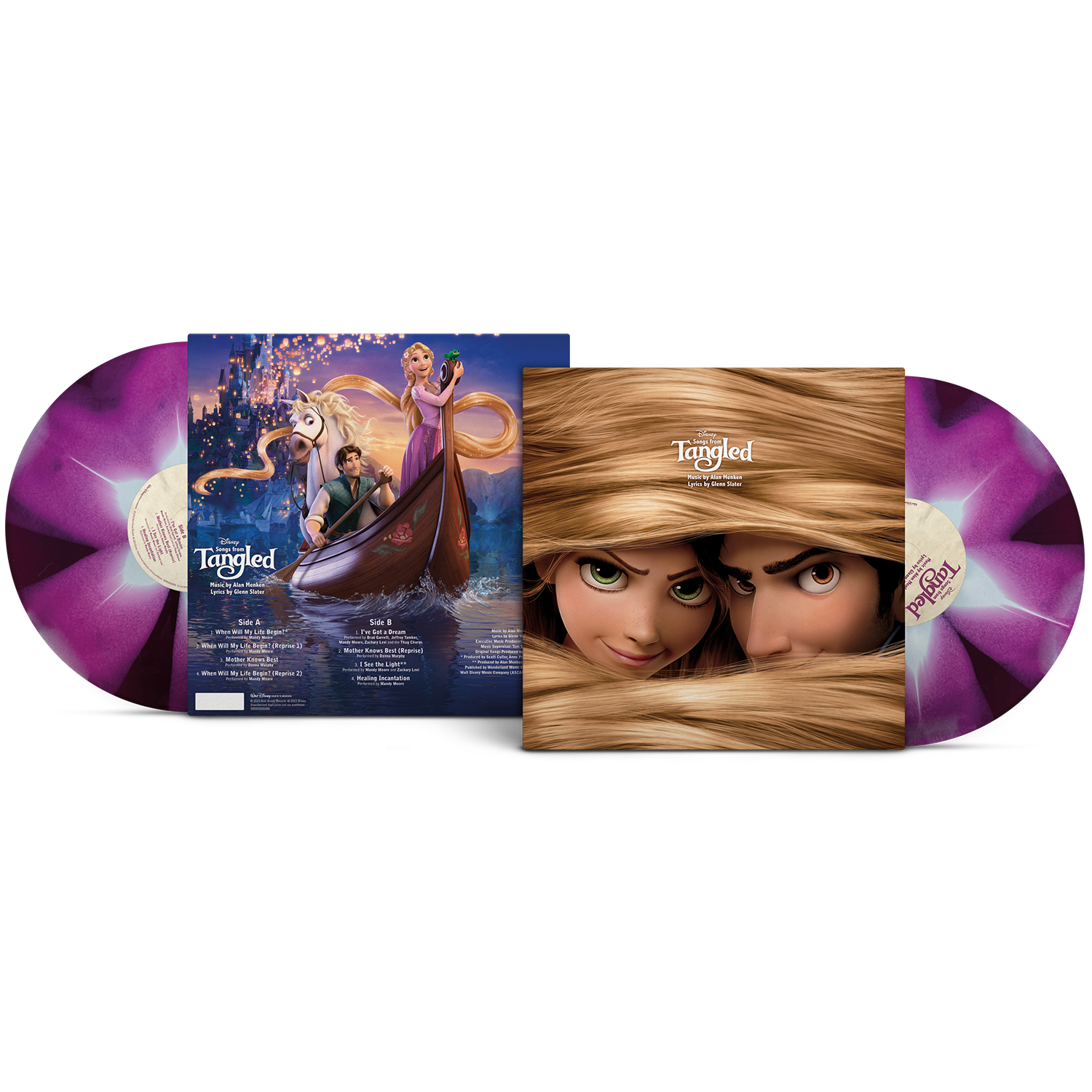 Various Artists - Songs From Tangled: Limited Stargazer Lily and Ivory Colour Vinyl LP.