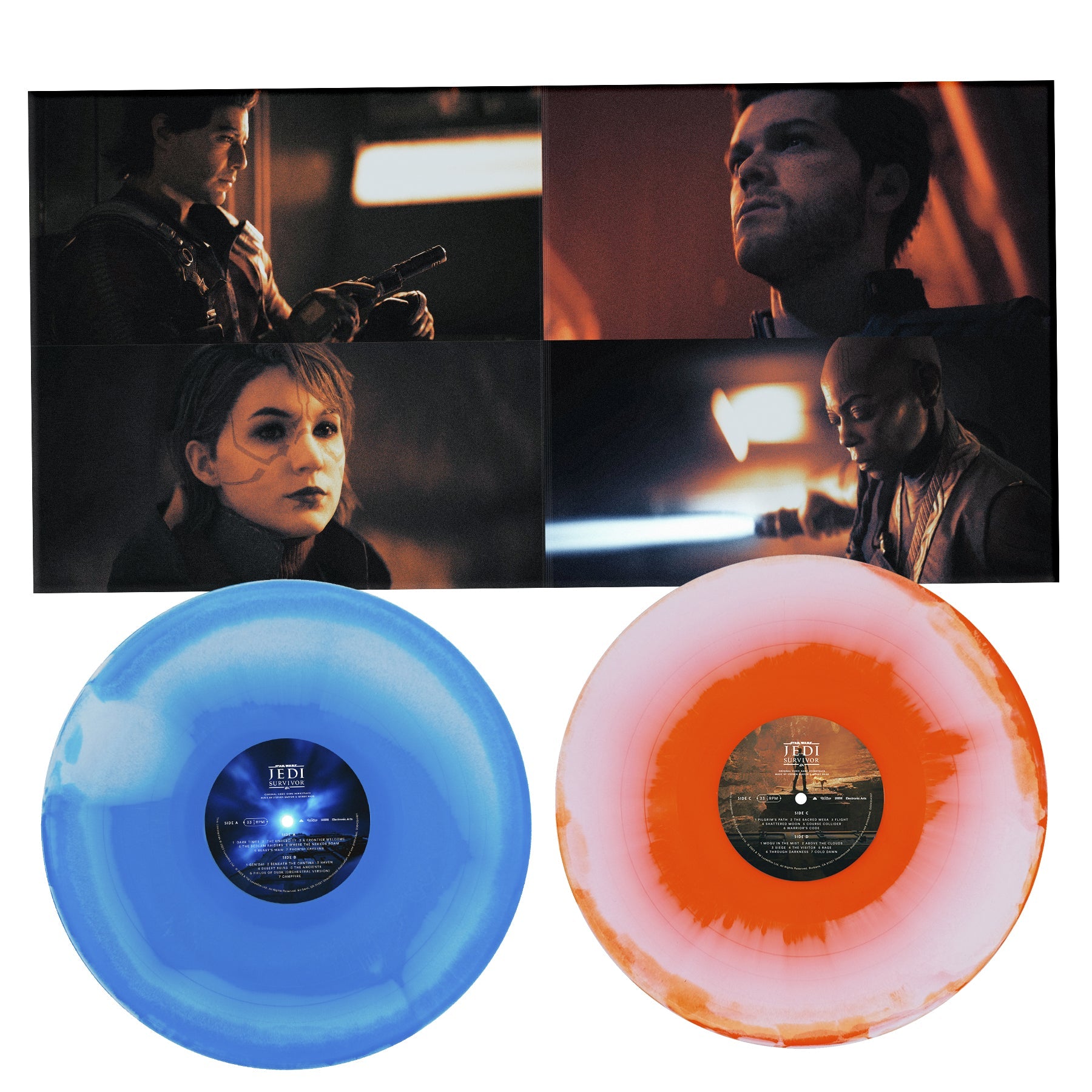 Stephen Barton, Gordy Haab - Star Wars Jedi - Survivor (OST): Limited 'Lightsaber Coloured' Vinyl 2LP