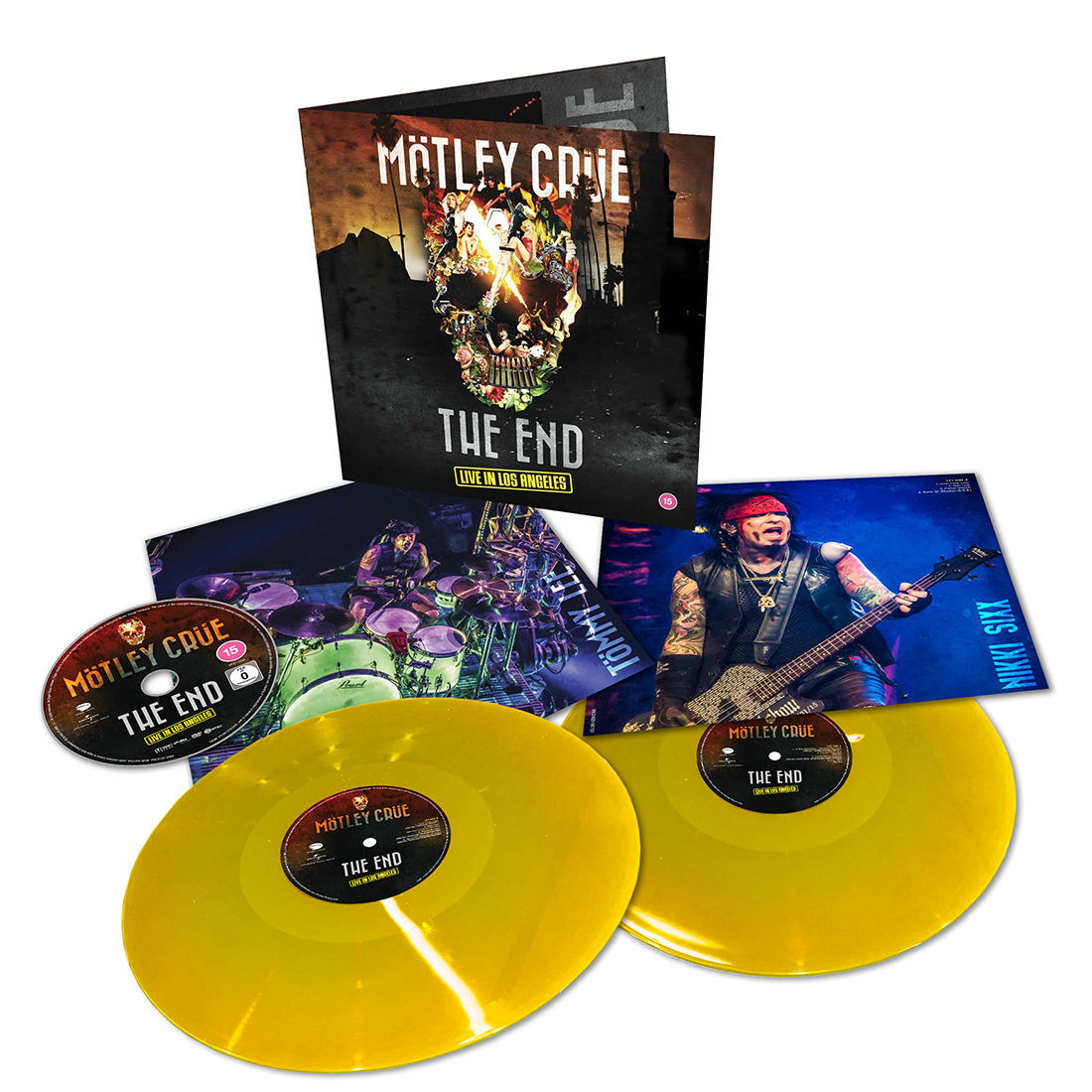 Motley Crue - The End Live In Los Angeles: Limited Edition Yellow Gatefold Vinyl 2LP