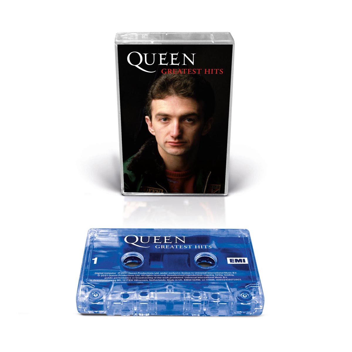 Queen - Greatest Hits: Collectors Cassette (Transparent Blue / John Cover)  - Recordstore
