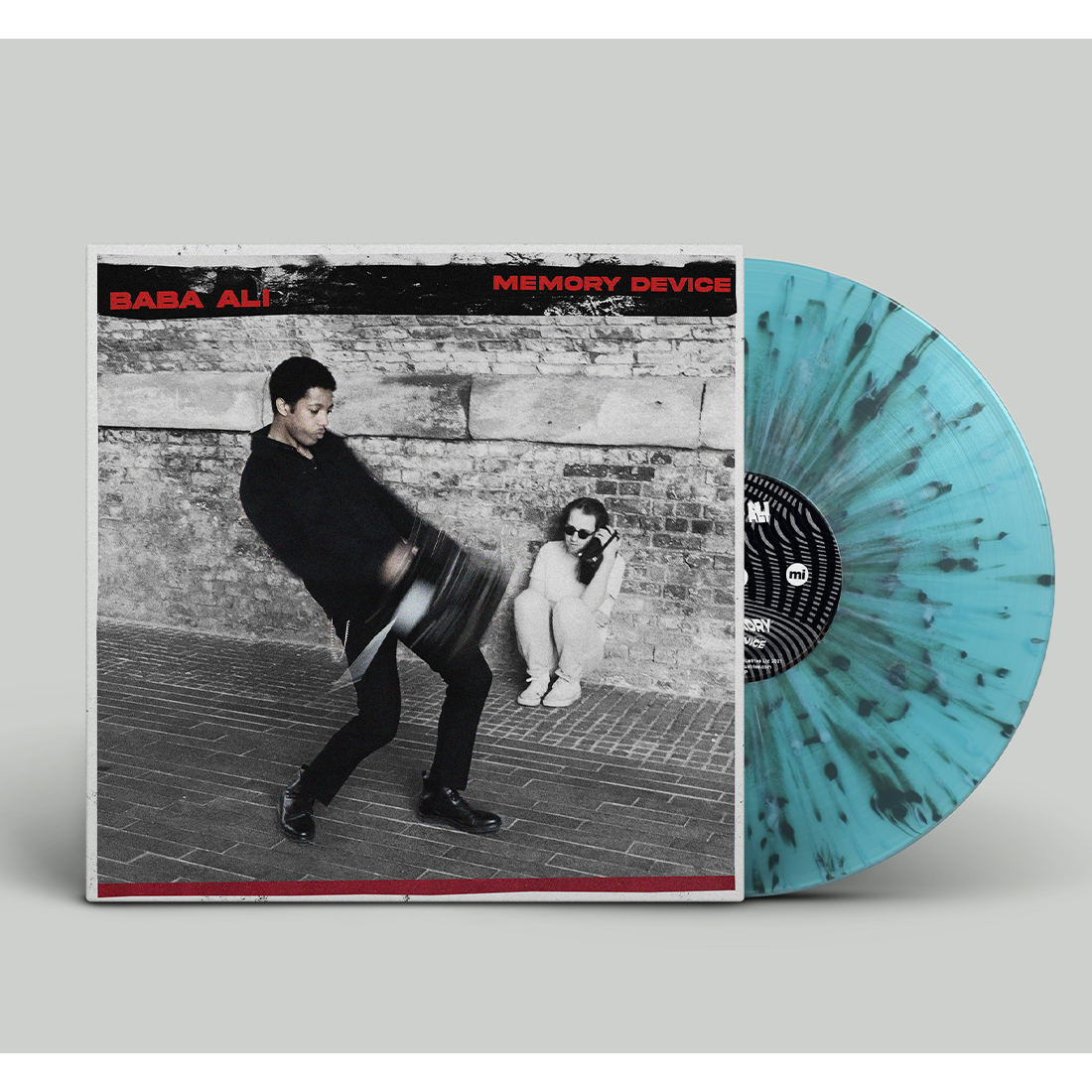 Memory Device: Signed Turquoise and Black Splatter Vinyl LP