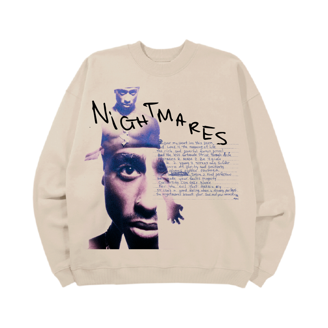 2Pac - Nightmares: Crewneck