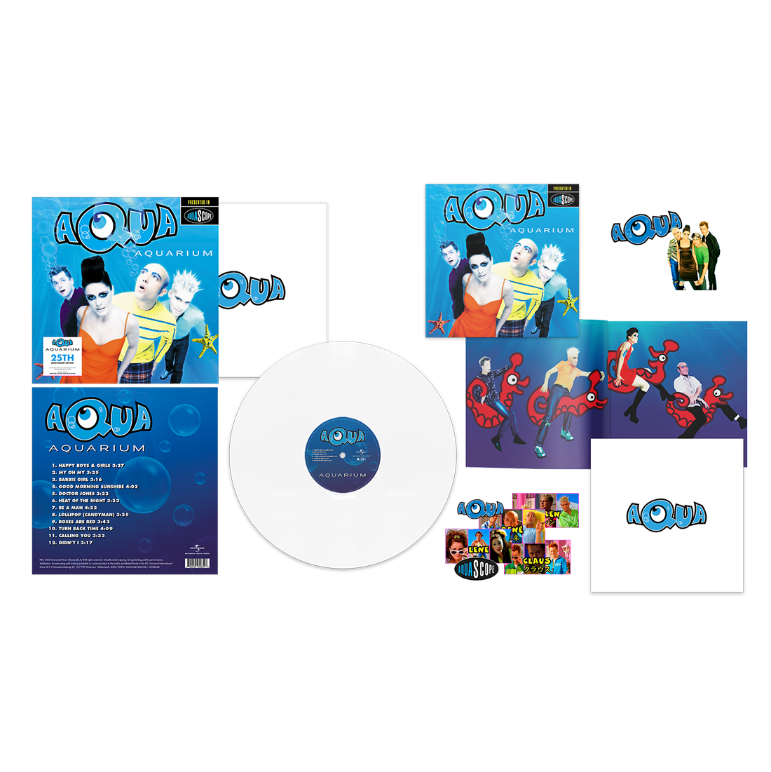 Aqua - Aquarium: 25th Anniversary Exclusive Edition White Vinyl LP