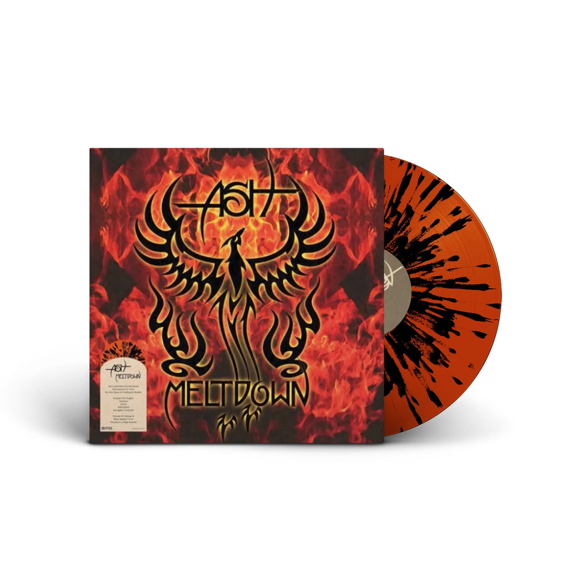 Ash - Meltdown (2022 Remaster): Limited Edition Orange and Black Splatter Vinyl LP