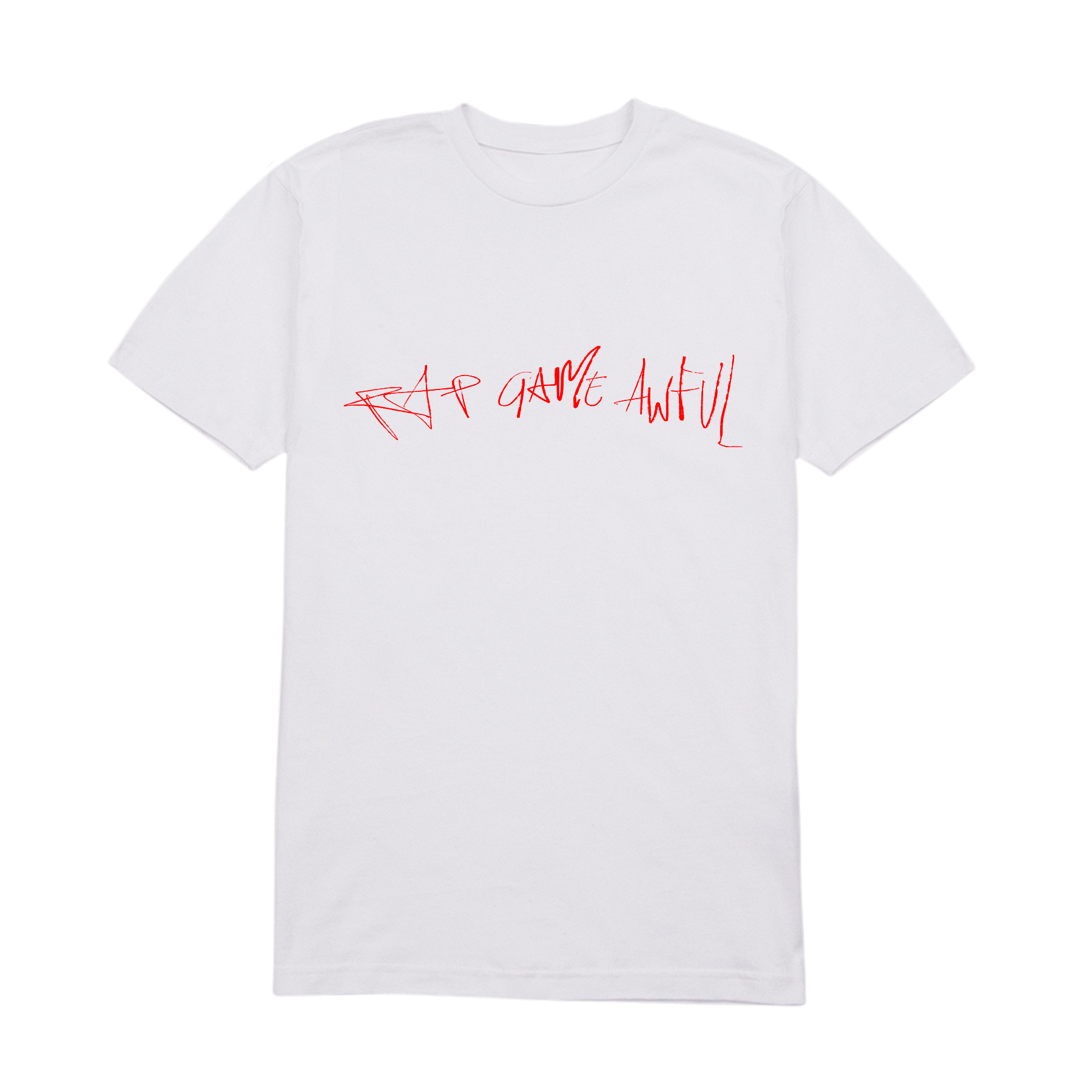 Clavish - Rap Game Awful: T-shirt (White/Red)