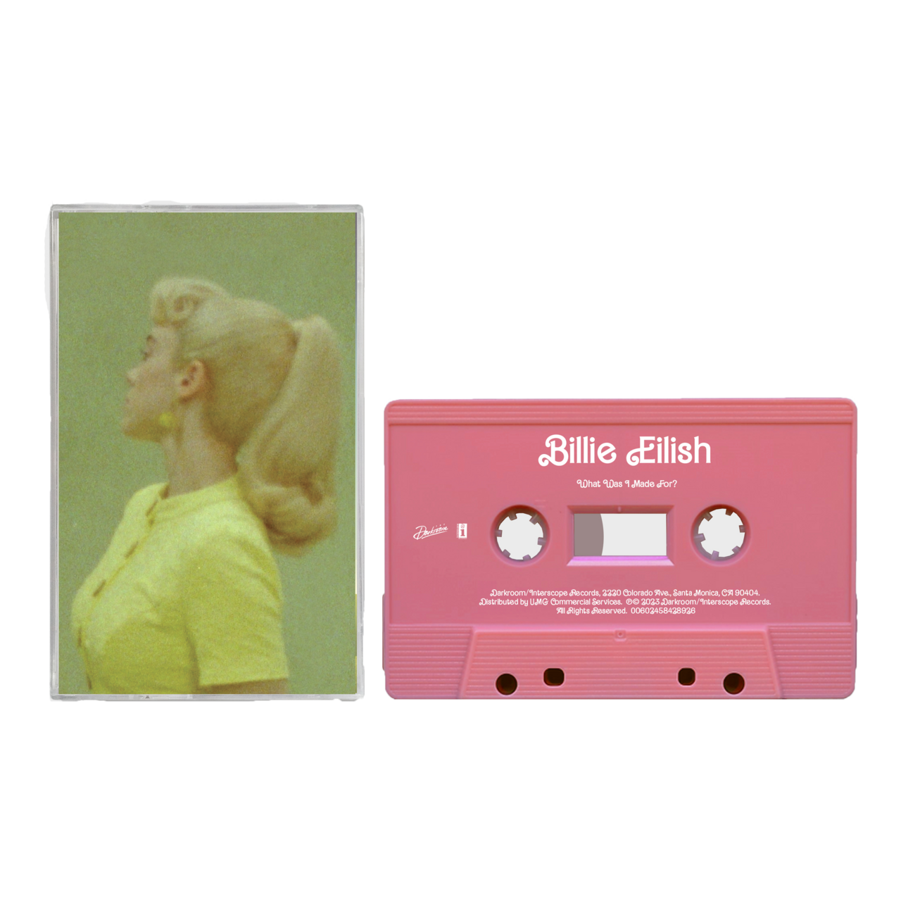 Billie Eilish - What Was I Made For? Pink Recycled Cassette Single