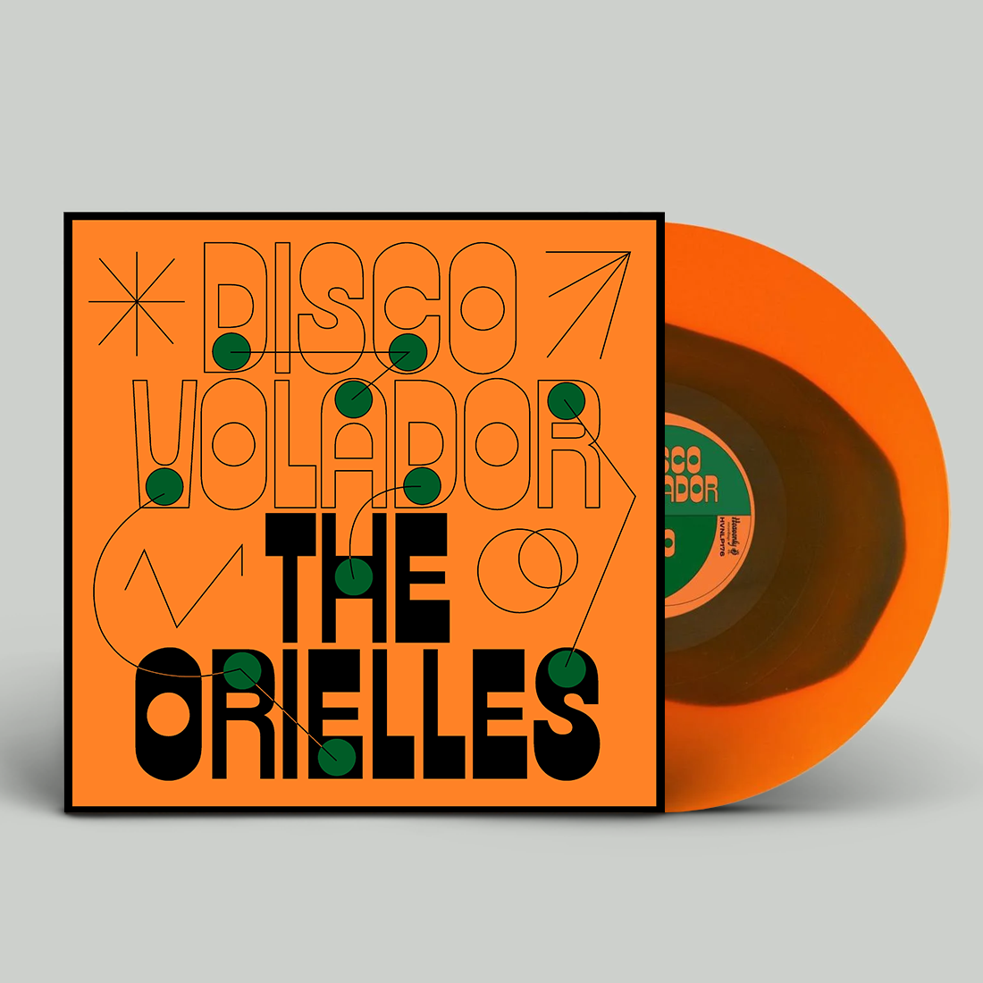 Disco Volador: Limited Edition Orange with Green Blob Vinyl LP