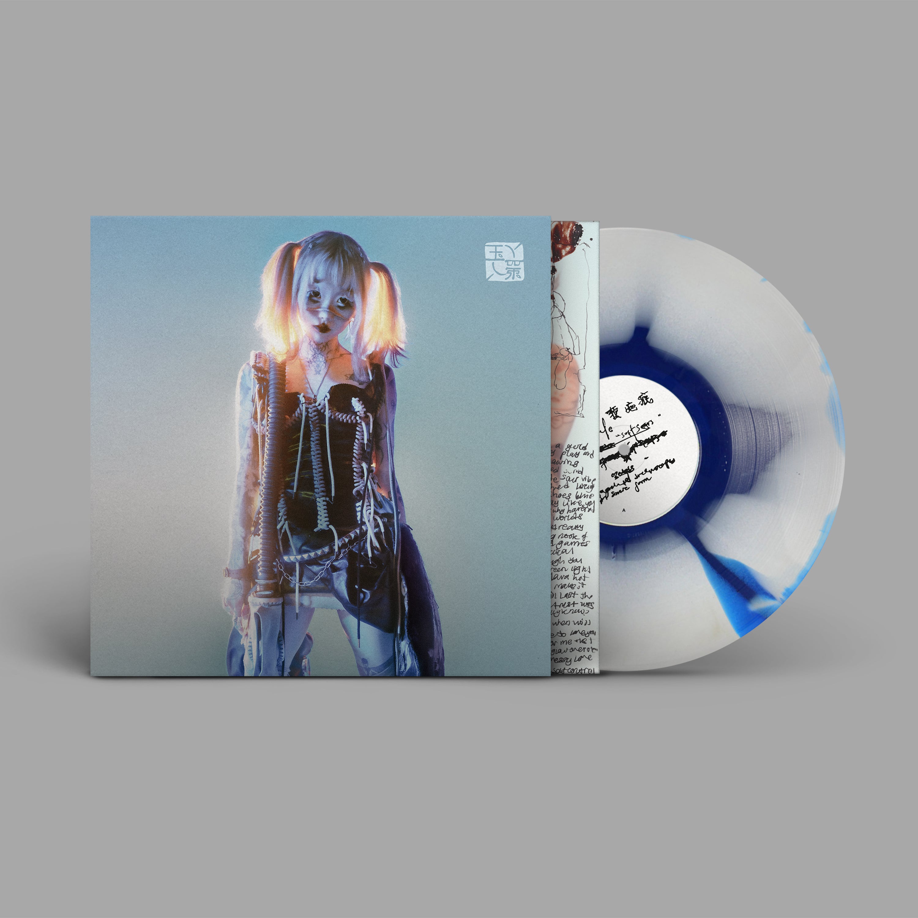 yeule - Softscars: Limited White + Blue “Ink Spill” Vinyl LP