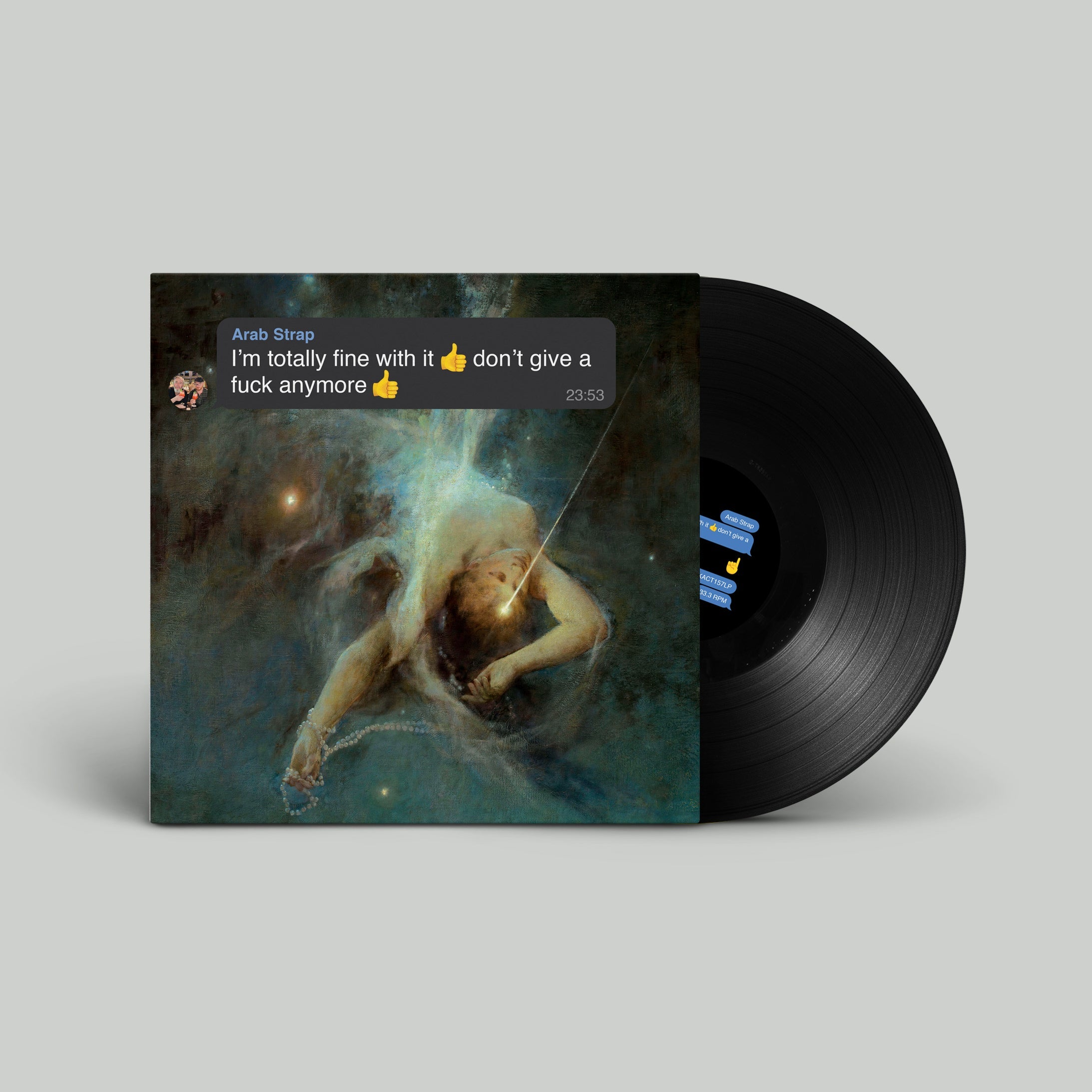 I’m totally fine with it 👍don’t give a fuck anymore 👍: Vinyl LP + Signed Double-Sided Art Card