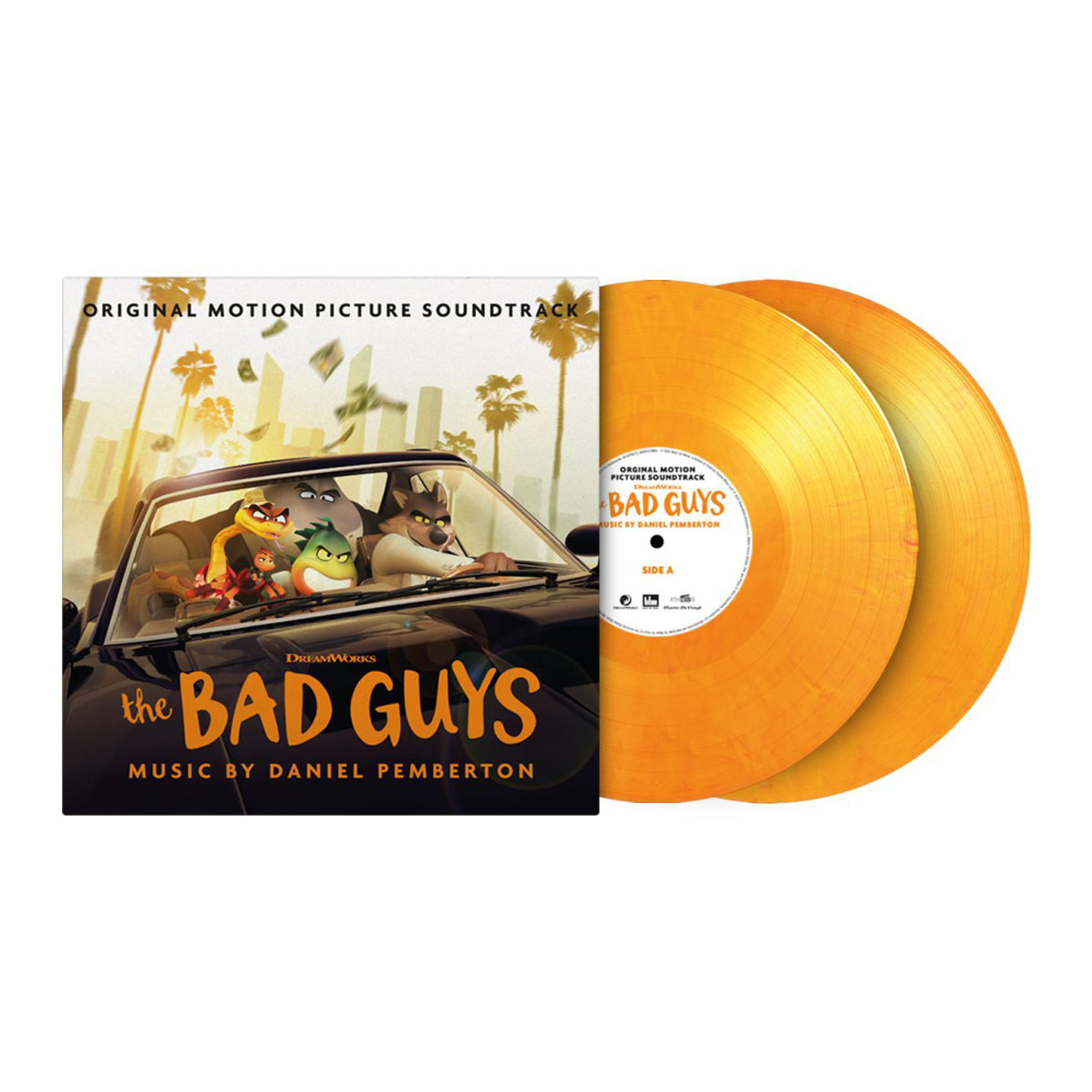 Daniel Pemberton - Bad Guys (OST): Limited Yellow/Orange Marble