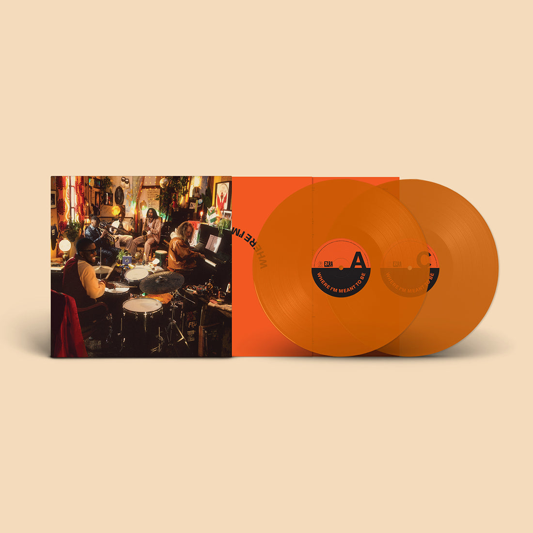Ezra Collective - Where I'm Meant To Be: Orange Vinyl 2LP