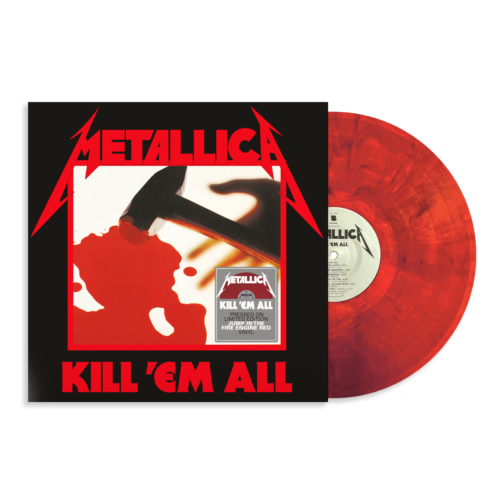 Metallica - Kill 'Em All: Limited 'Jump In The Fire Engine' Red Vinyl LP