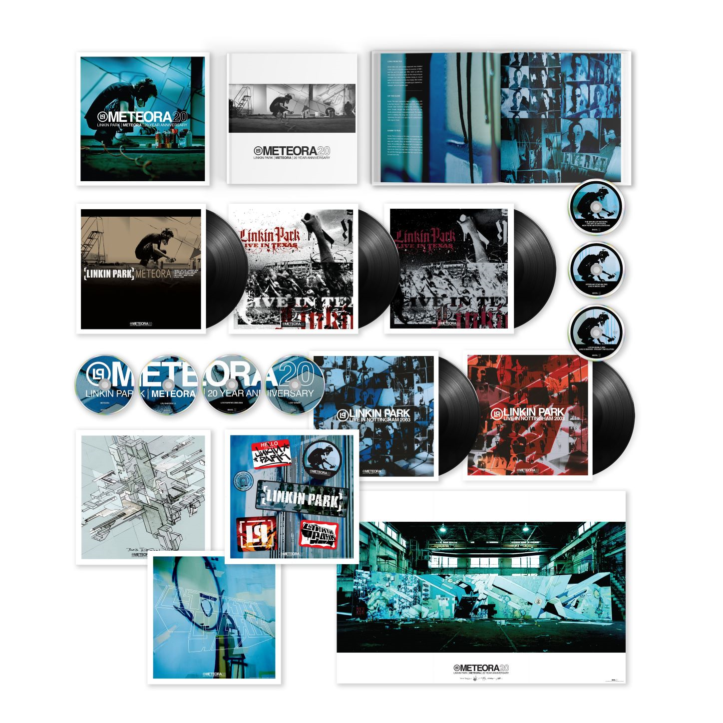 Linkin Park Meteora (Vinyl) 20th Anniversary 12 Album Box Set with CD and  DVD 93624880998