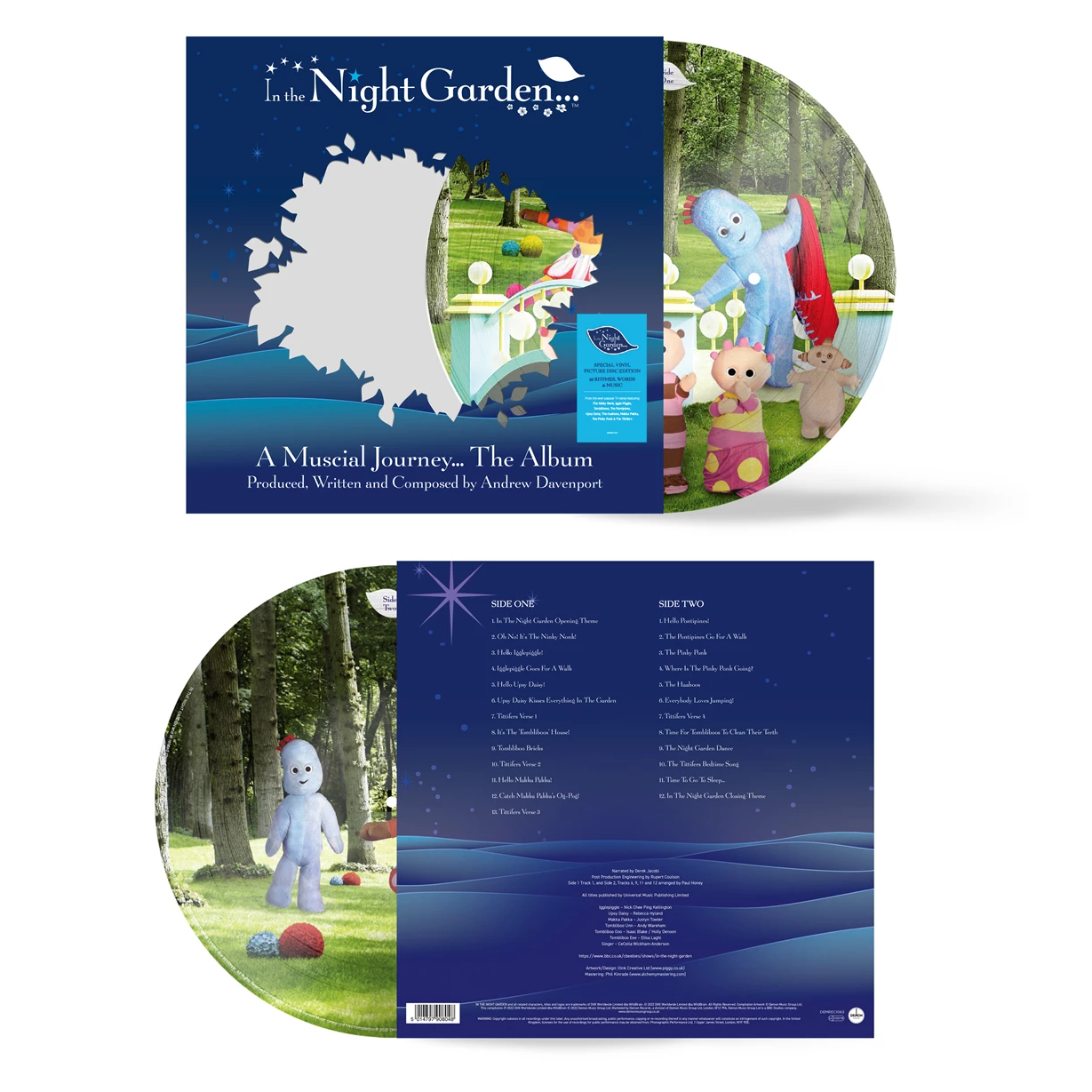 Various Artists - In The Night Garden... A Musical Journey... The Album: Picture Disc Vinyl LP