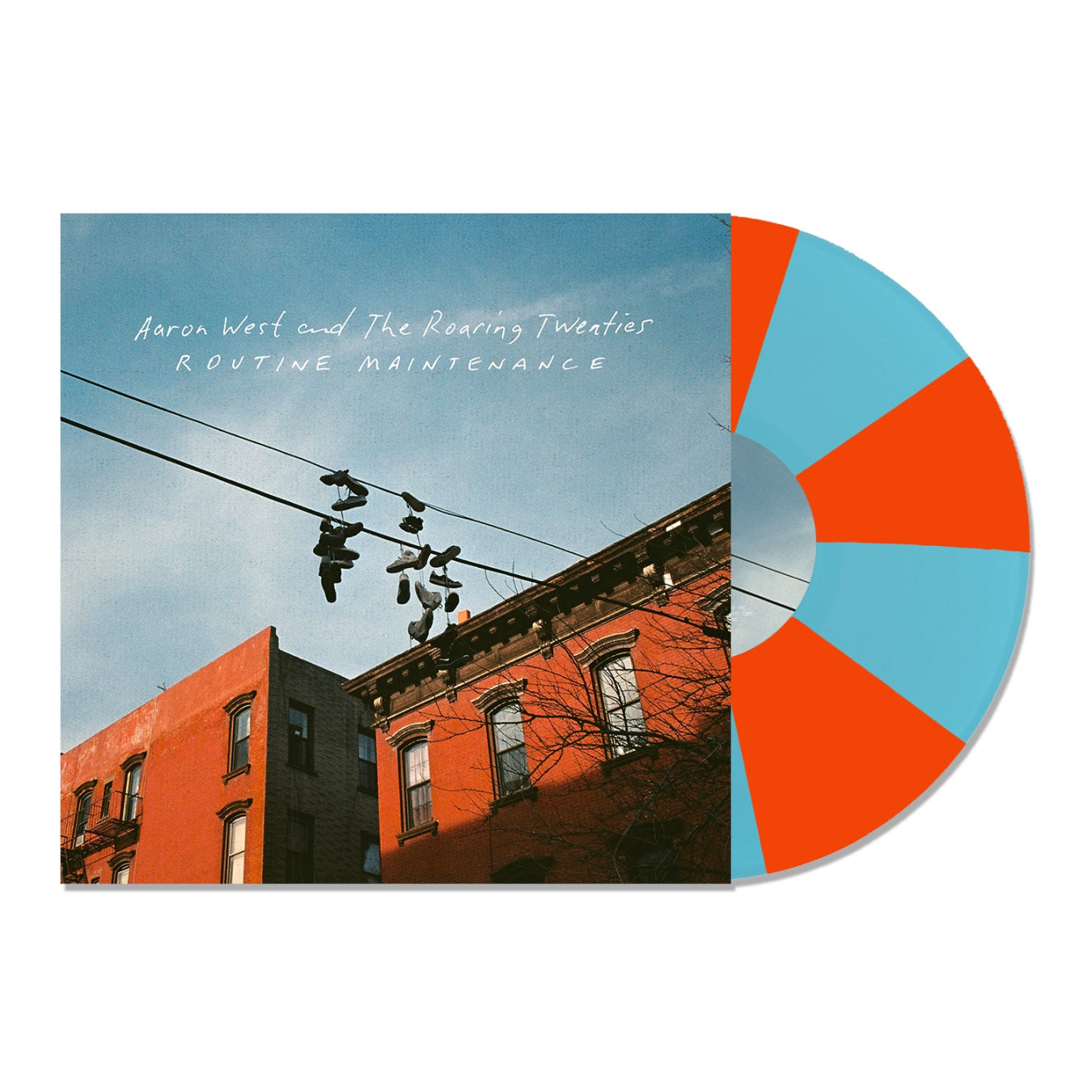 Aaron West and The Roaring Twenties - Routine Maintenance: Limited Blue + Orange Pinwheel Vinyl LP