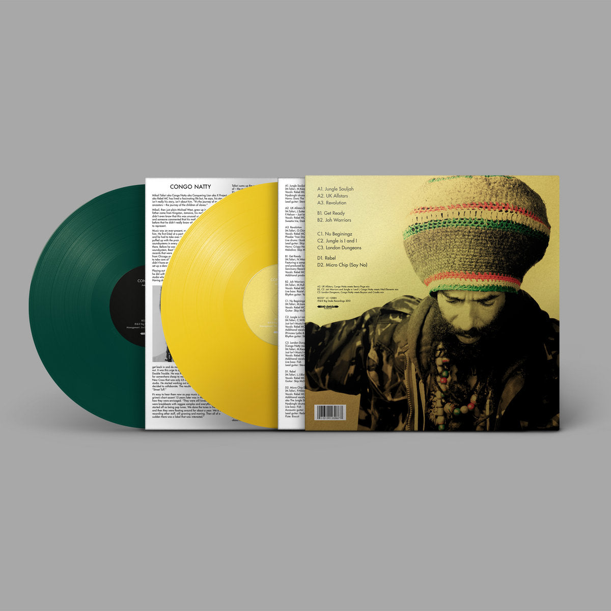 Congo Natty - Jungle Revolution (10th Anniversary): Yellow and Green Vinyl LP