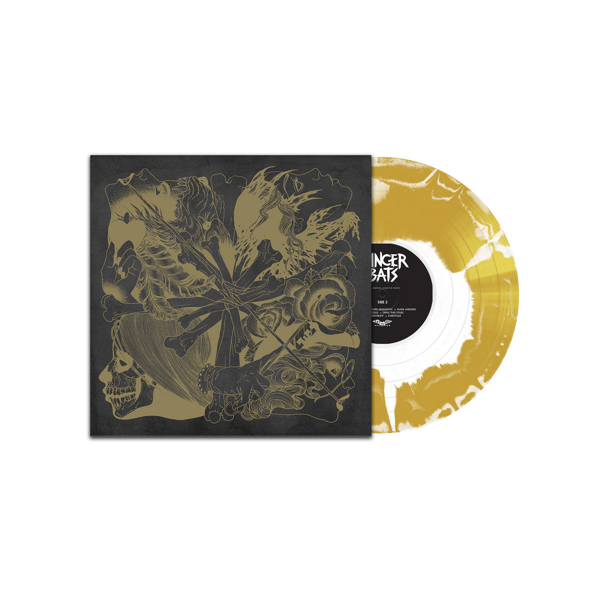 Cancer Bats - Bears, Mayors, Scraps & Bone: Gold & White Colour-in-Colour Vinyl LP