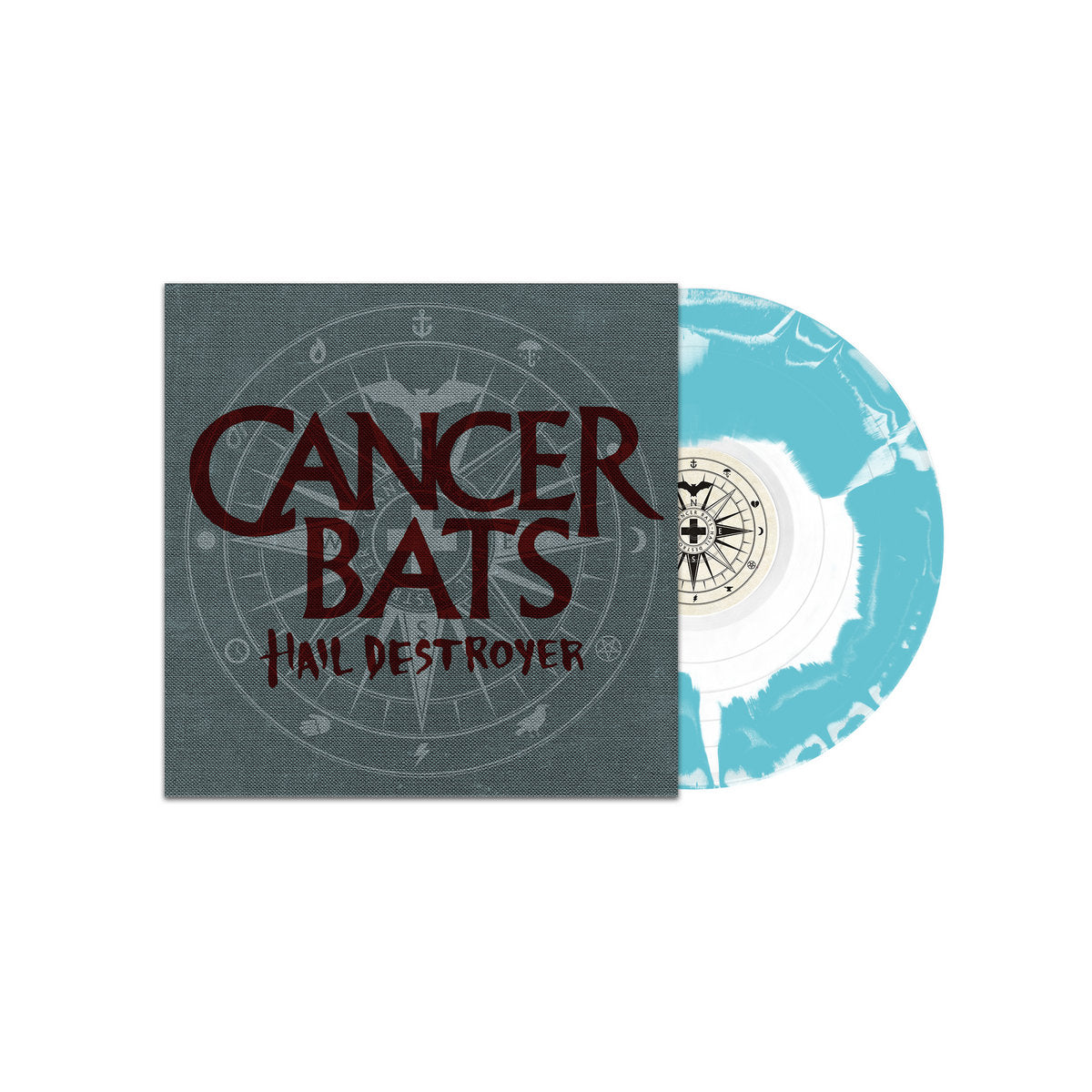 Cancer Bats - Hail Destroyer: Blue & White Colour-in-Colour Vinyl LP