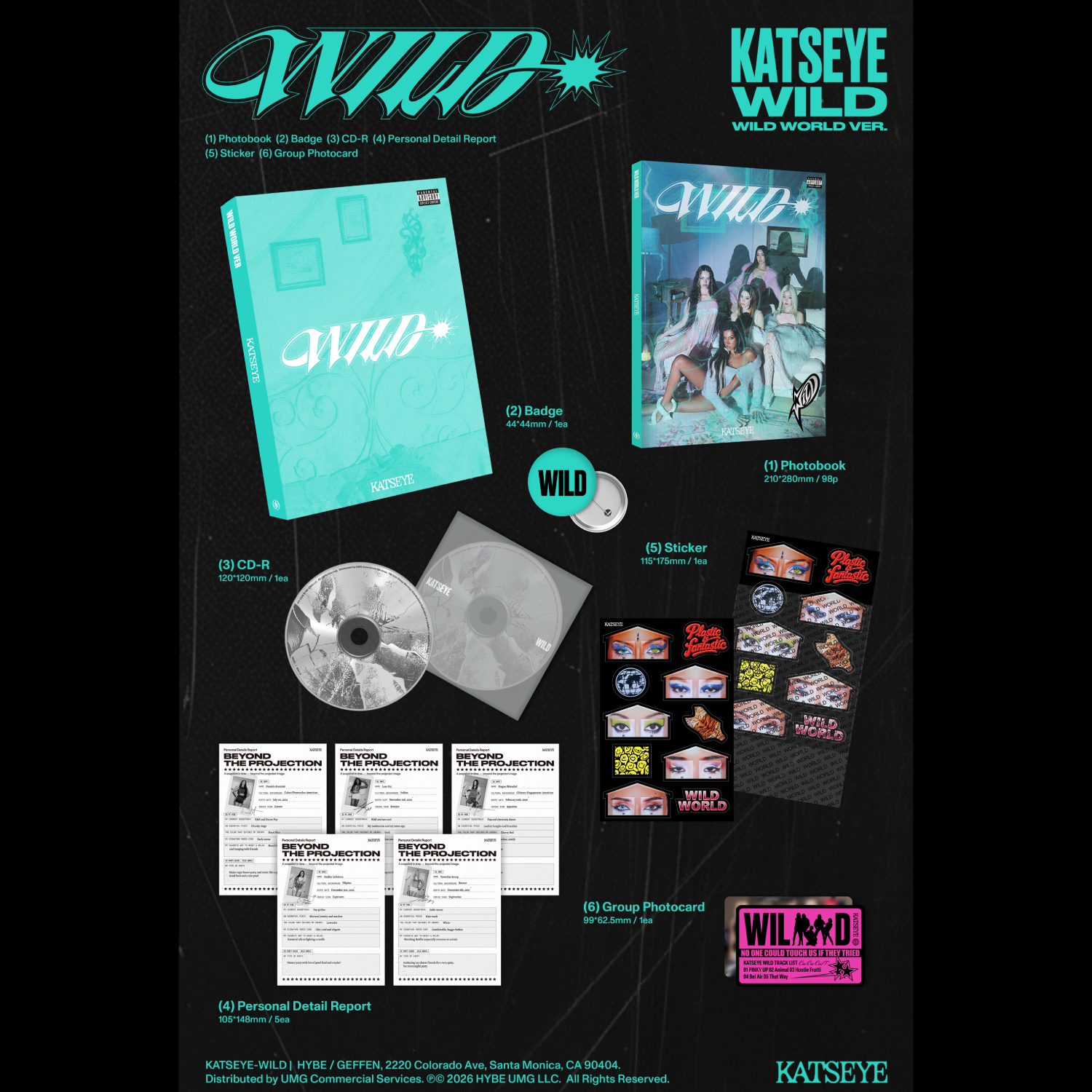 KATSEYE - WILD - Wild world ver. CD BOXSET