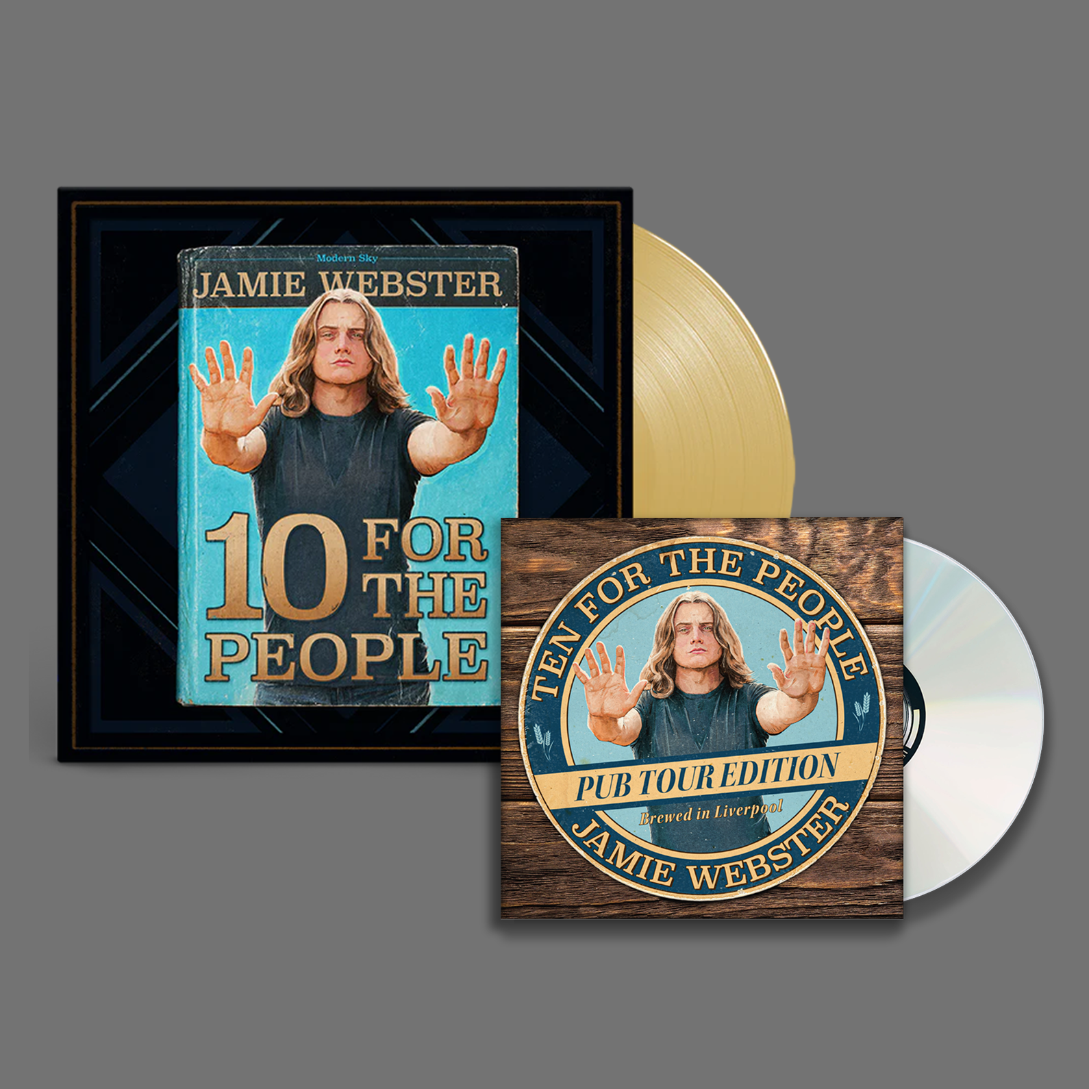 10 For The People: Signed Gold Vinyl LP + Exclusive Pub Tour Edition CD