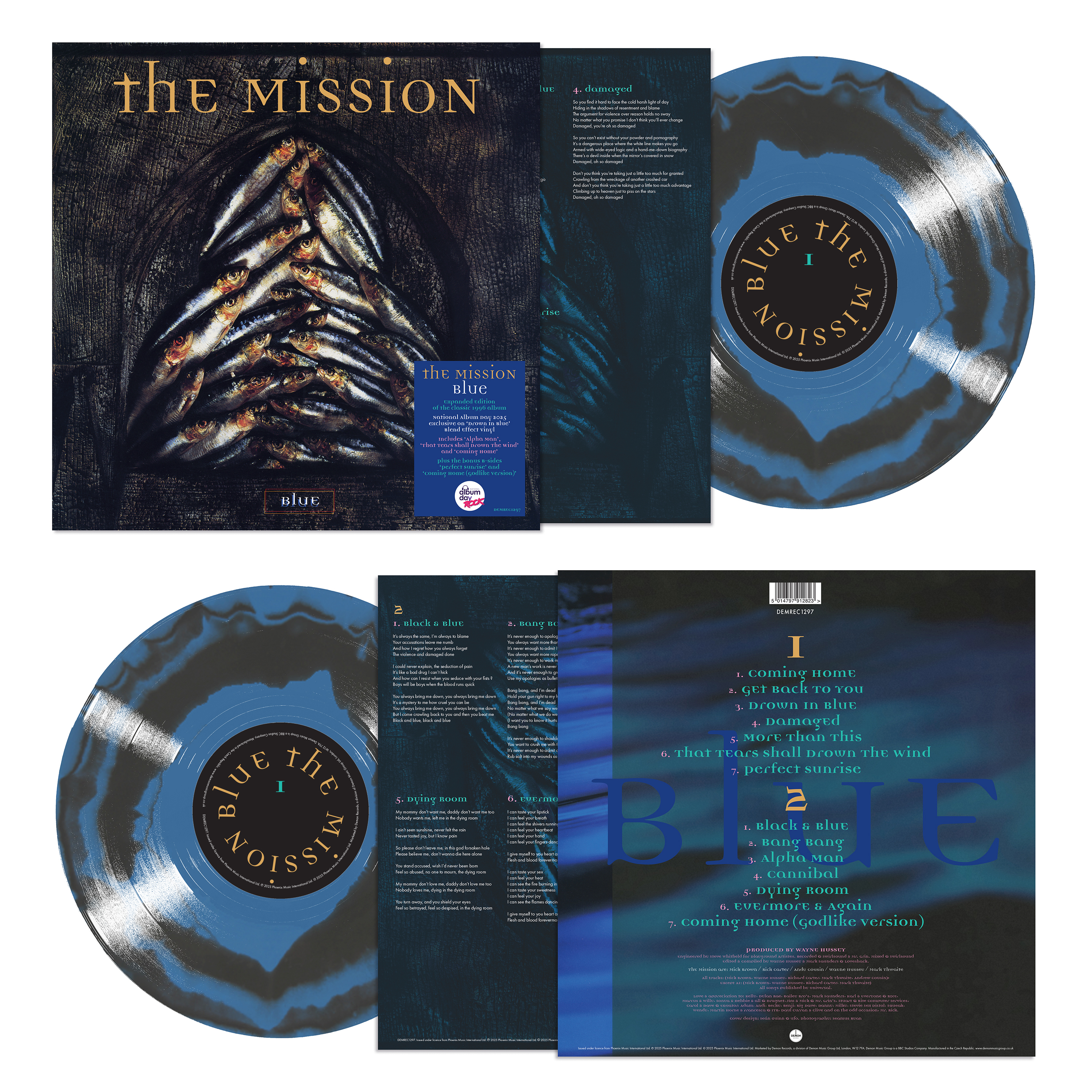 The Mission - Blue: Drown In Blue Blend Vinyl LP [NAD 2025]