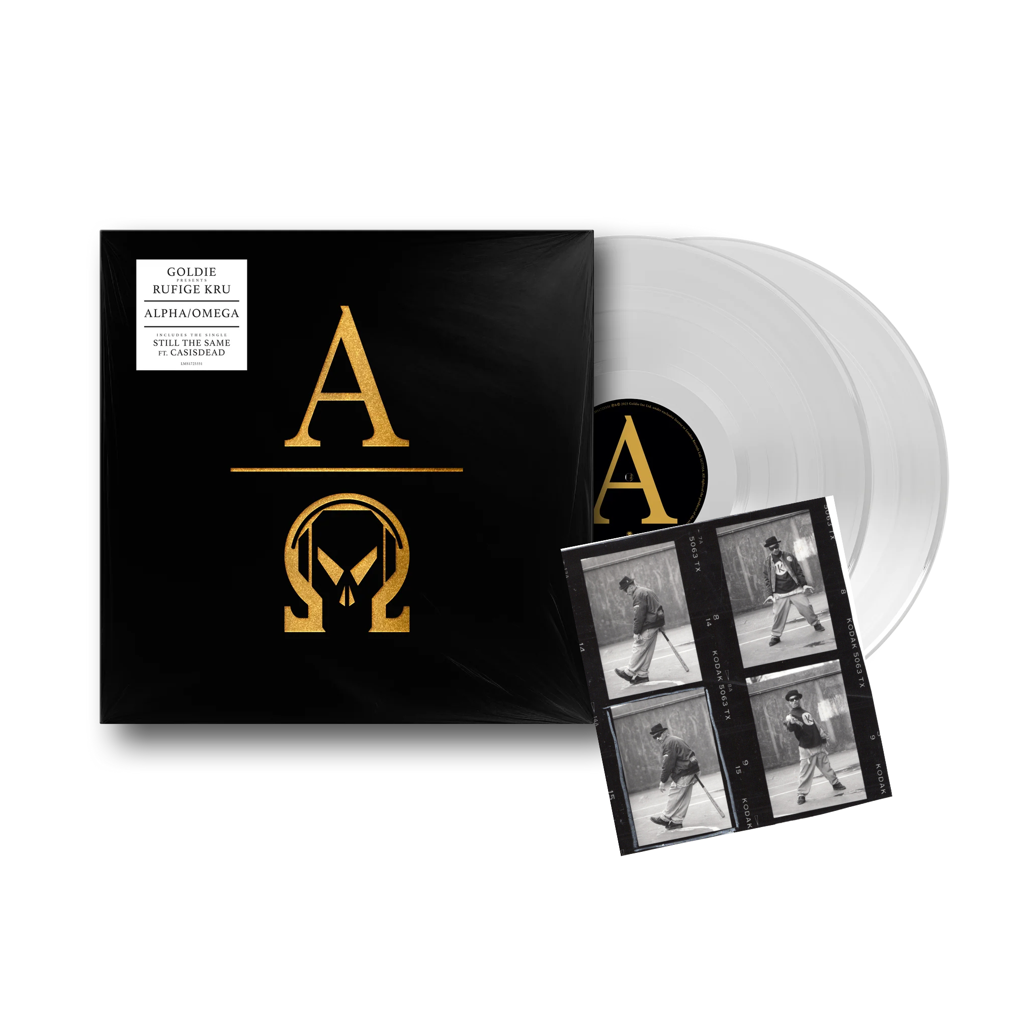 Alpha Omega: White Vinyl 2LP & Exclusive Print Signed By Goldie