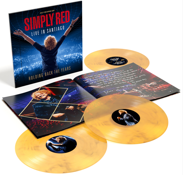 Simply Red - Holding Back The Years: Live In Santiago Yellow & Black Marble Vinyl 3LP