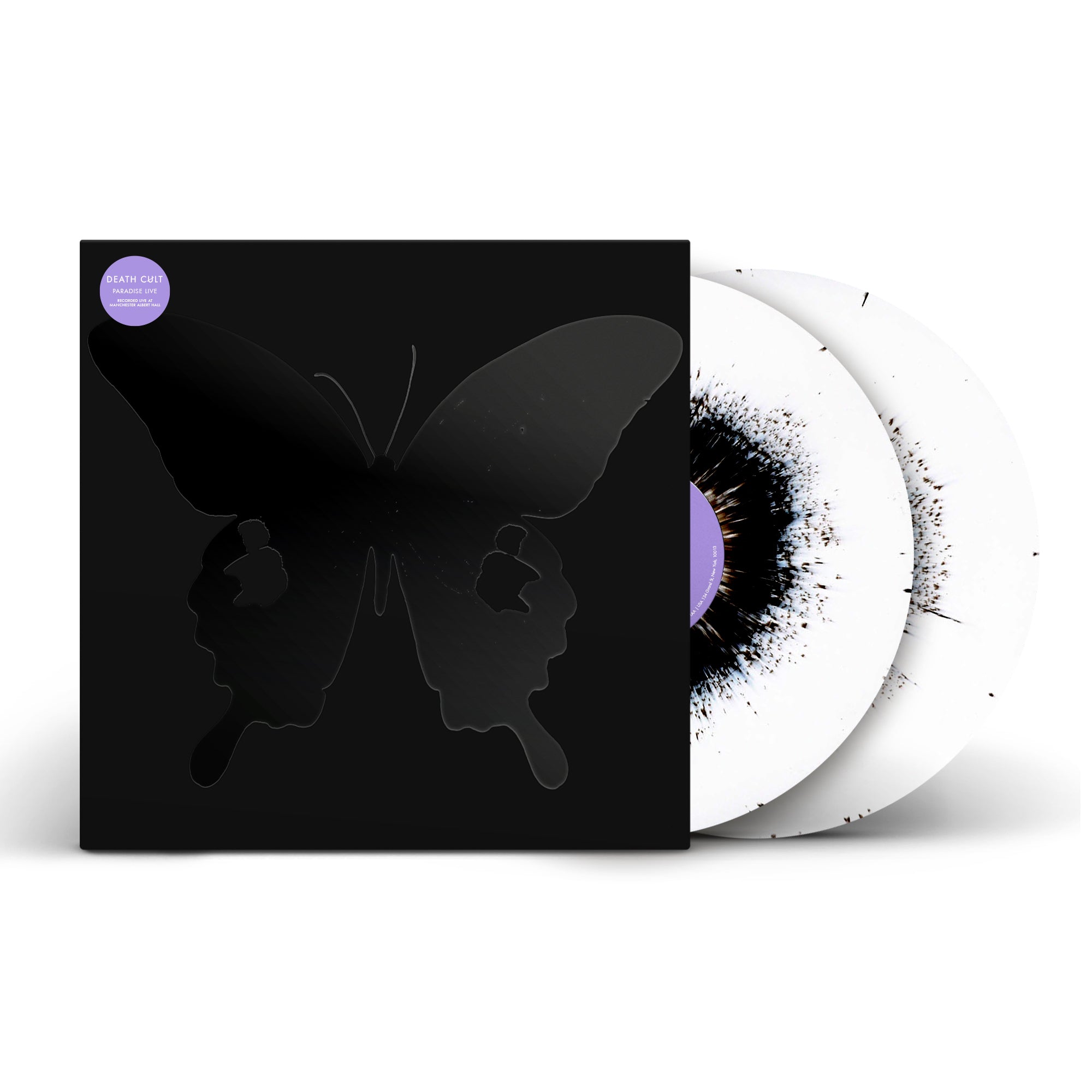 Death Cult - “Paradise Live”: Black & White Splatter Vinyl 2LP