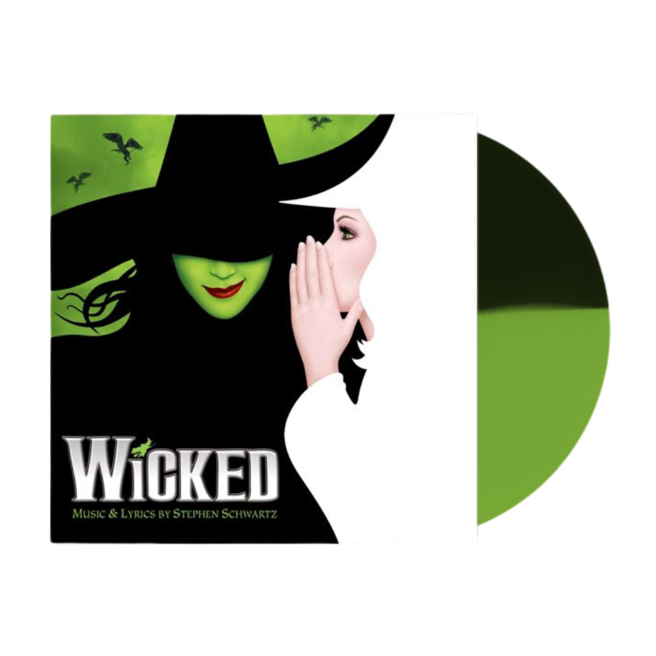Wicked Bundle: Limited Green / Black Split Vinyl LP (OST) + Signed Book