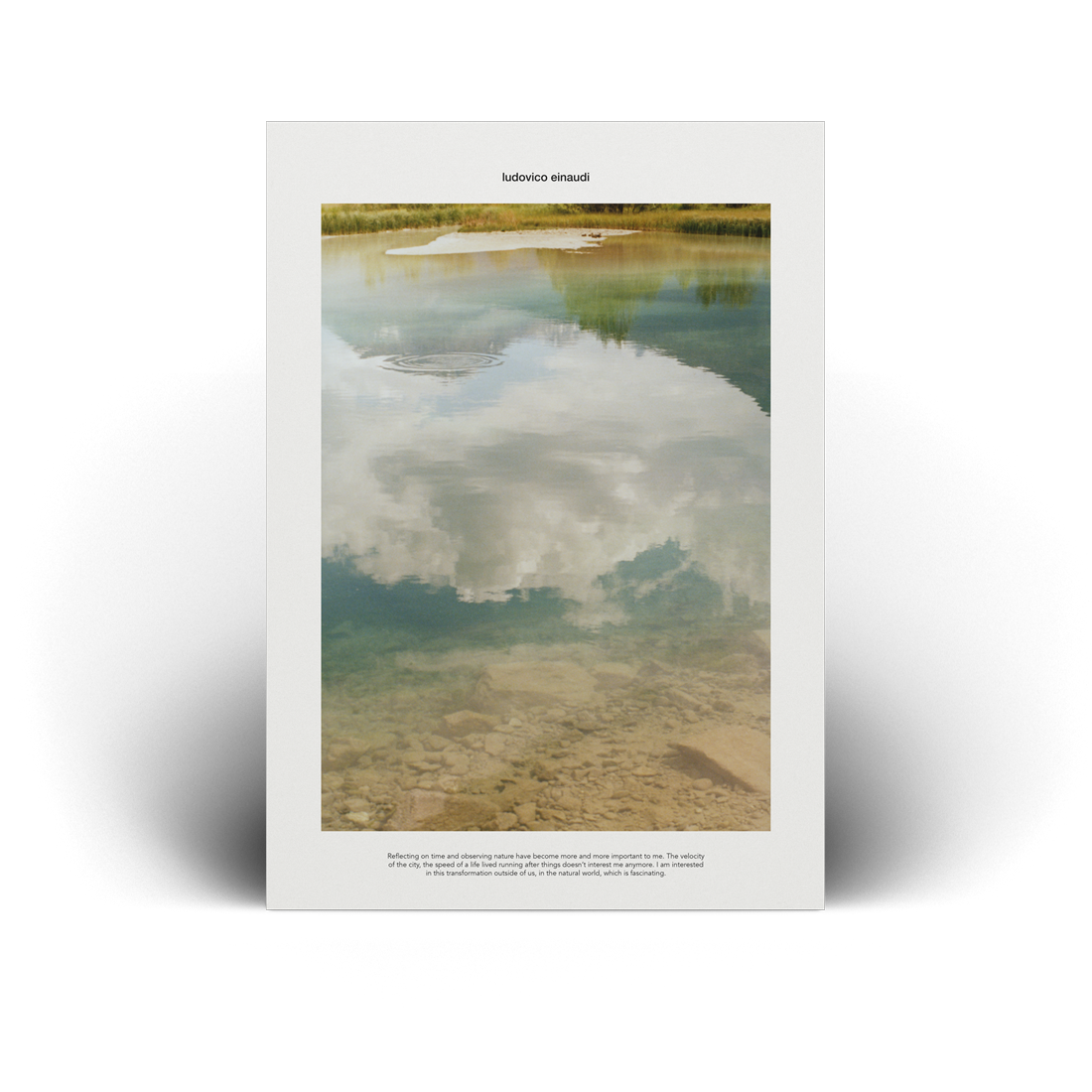 Ludovico Einaudi - Ludovico Einaudi 'Reflecting' Art Print
