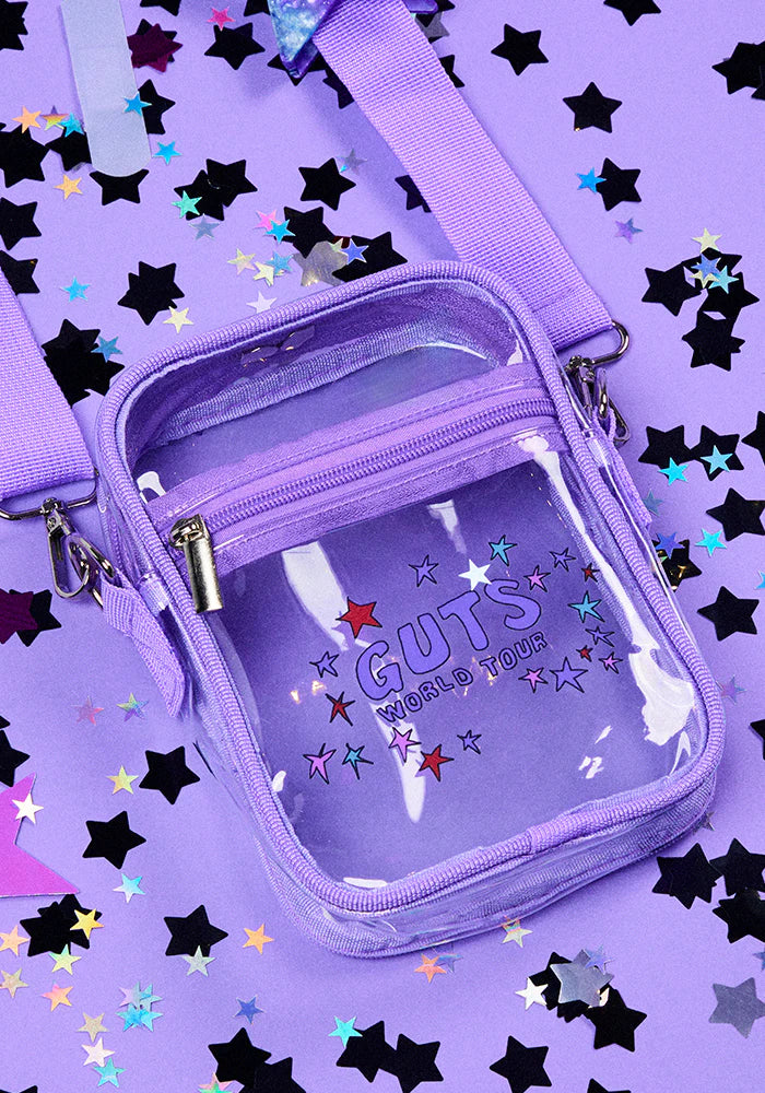 Olivia Rodrigo - GUTS world tour clear crossbody bag