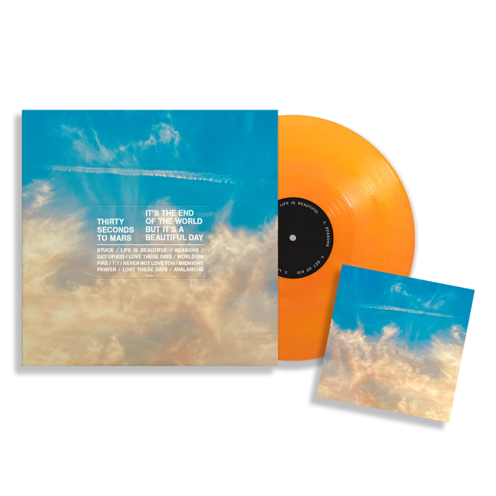 It's The End Of The World But It's A Beautiful Day: Opaque Orange Vinyl LP + Signed Art Card