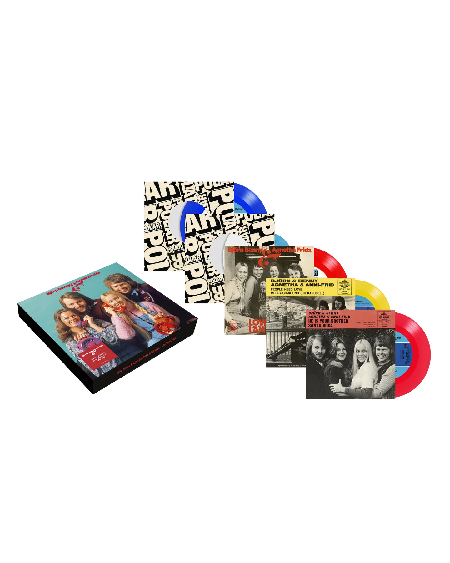 ABBA - Ring Ring (50th Anniversary): Exclusive 5 x 7" Colour Vinyl Box Set