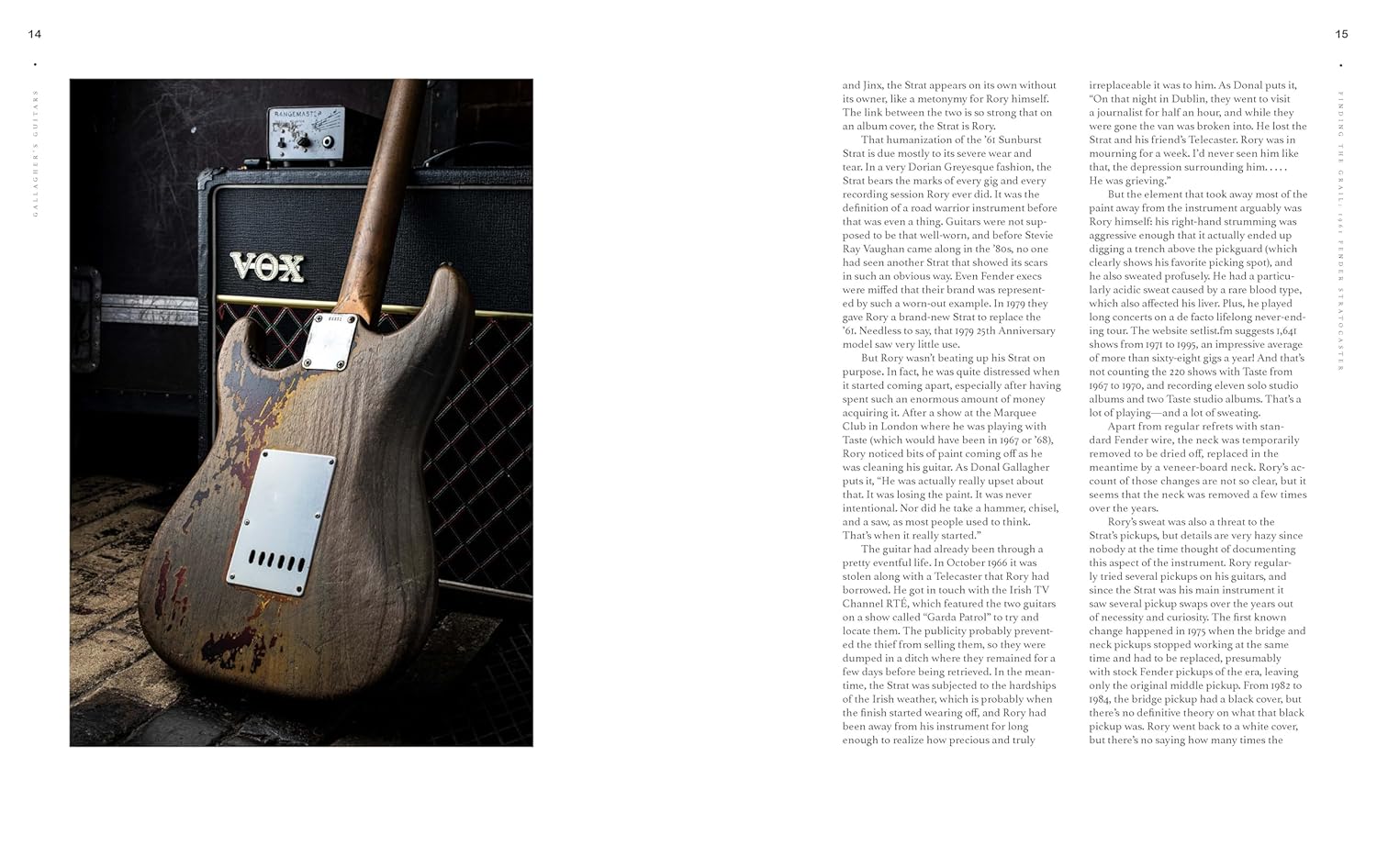 Julien Bitoun - Gallagher's Guitars: The Rory Gallagher Collection Hardback Book