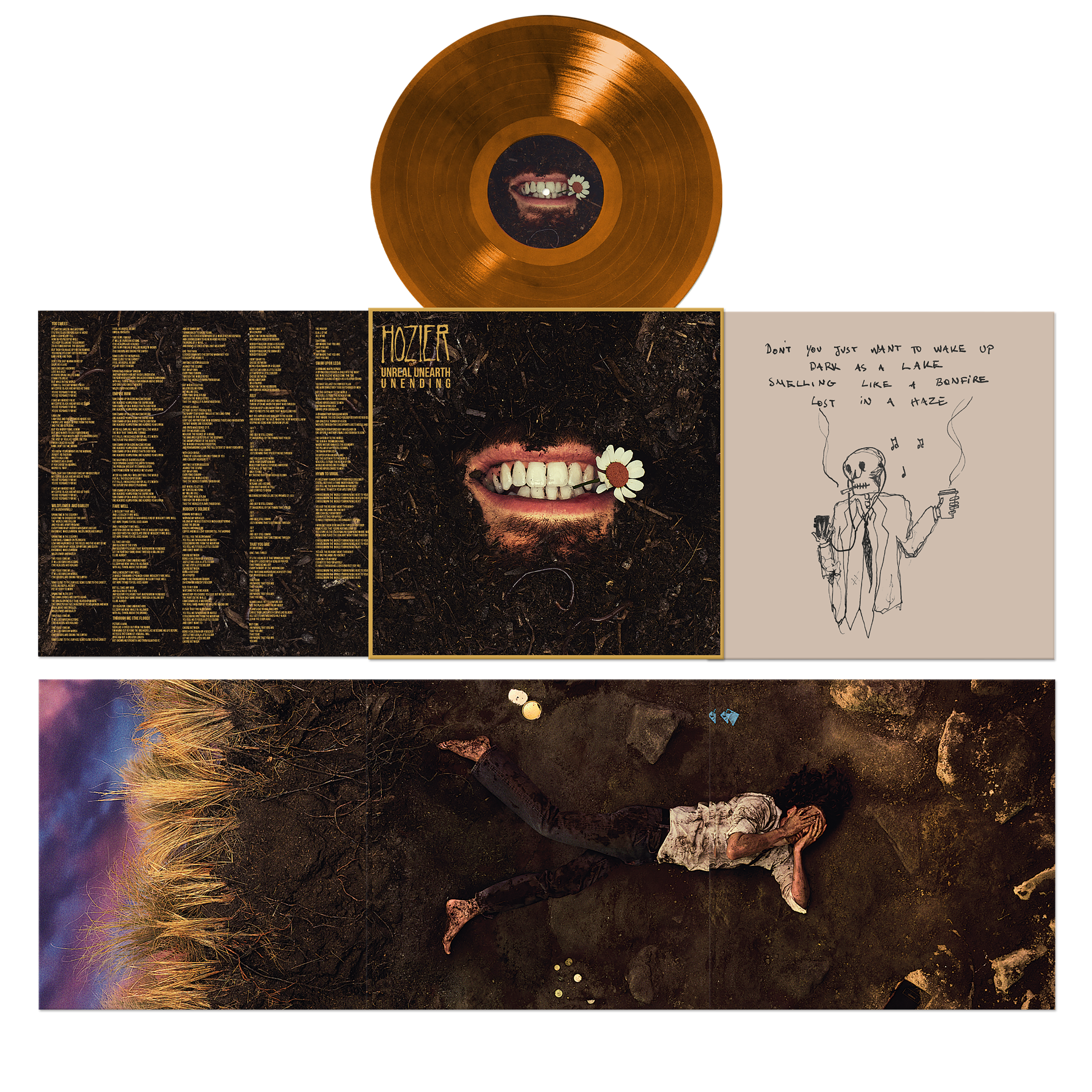 Hozier - 'Unreal Unearth: Unending' Companion Version Raw Ochre 1LP