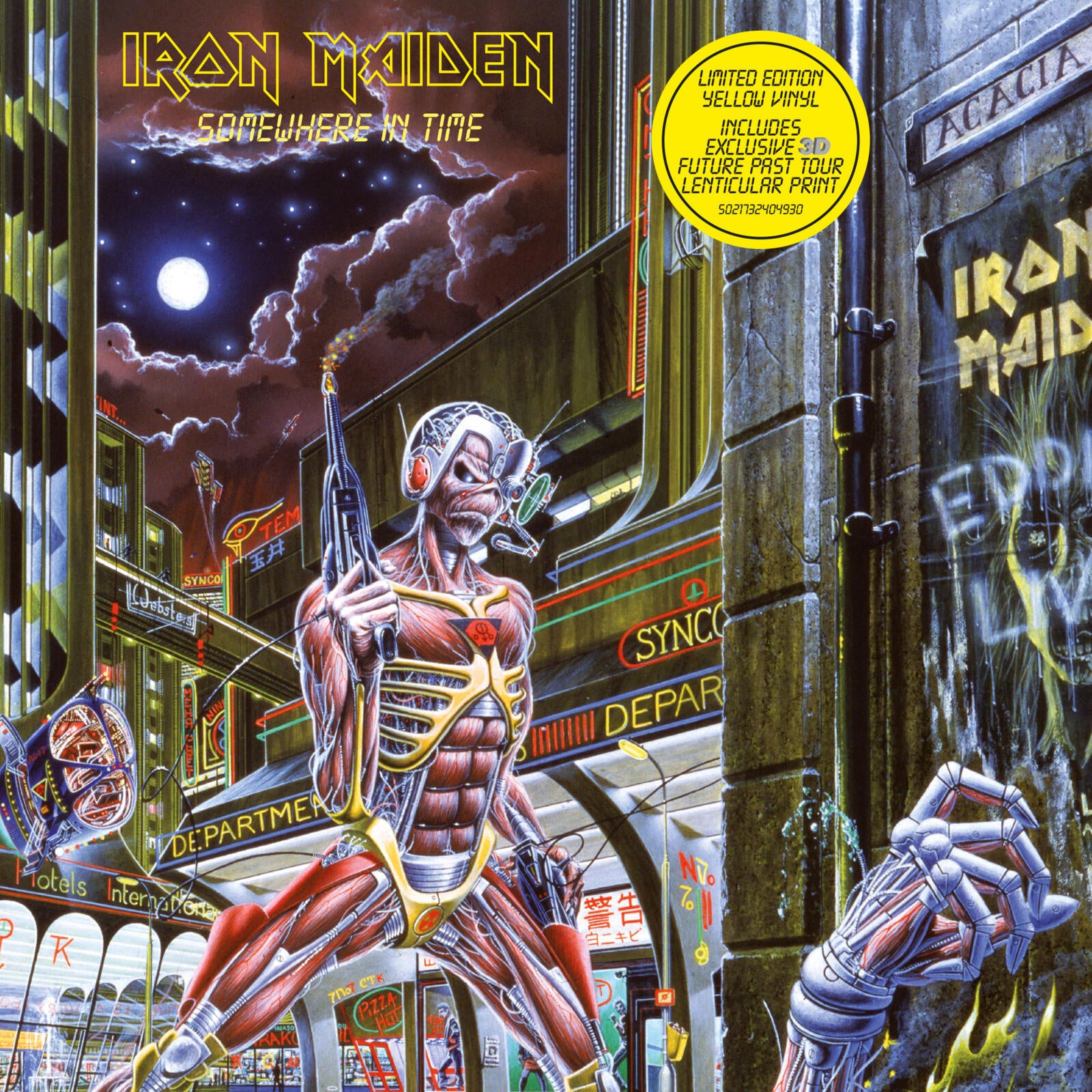 Iron Maiden - Somewhere In Time: Limited Yellow Vinyl LP w/ Tour