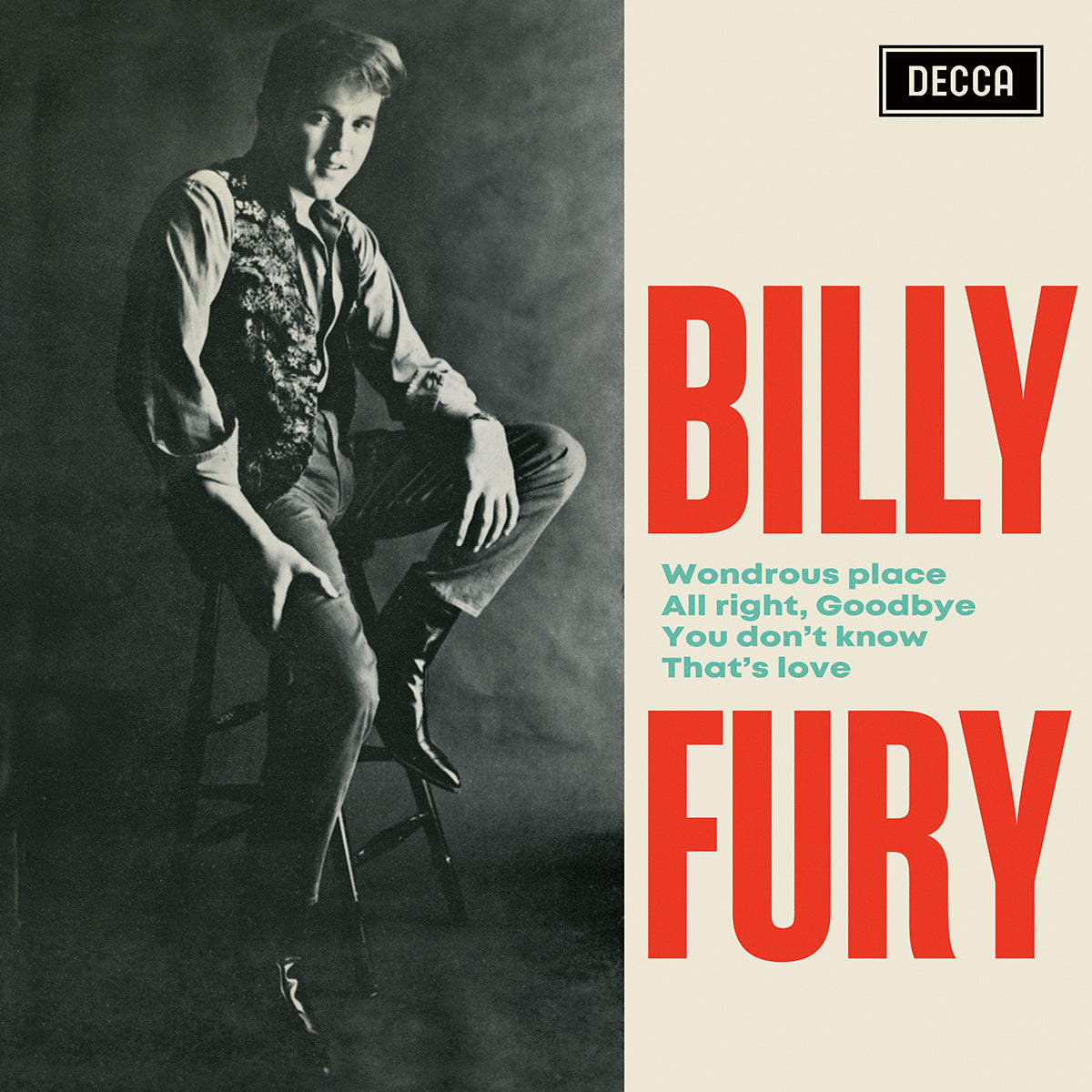 Billy Fury - Wondrous Place: 7" Vinyl Single