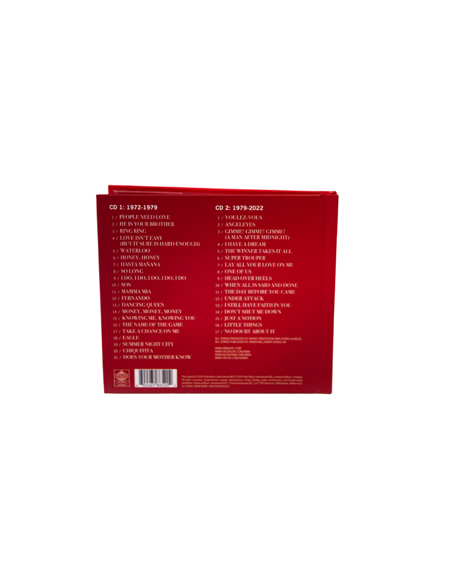 ABBA - The Singles – The First Fifty Years: 2CD